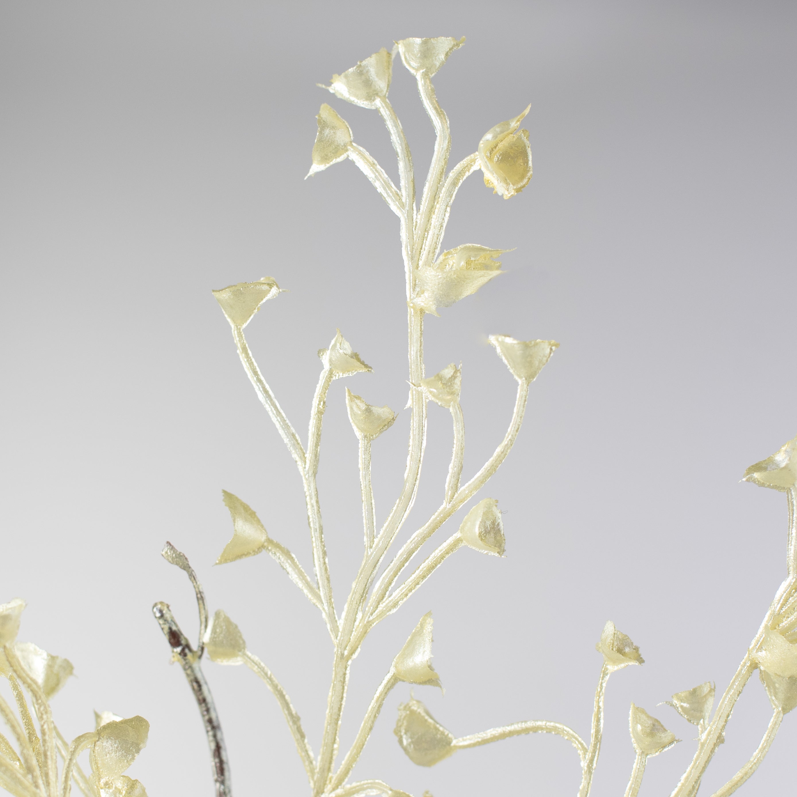 28" Pearl Mini Flower Spray: Yellow detail photo 4