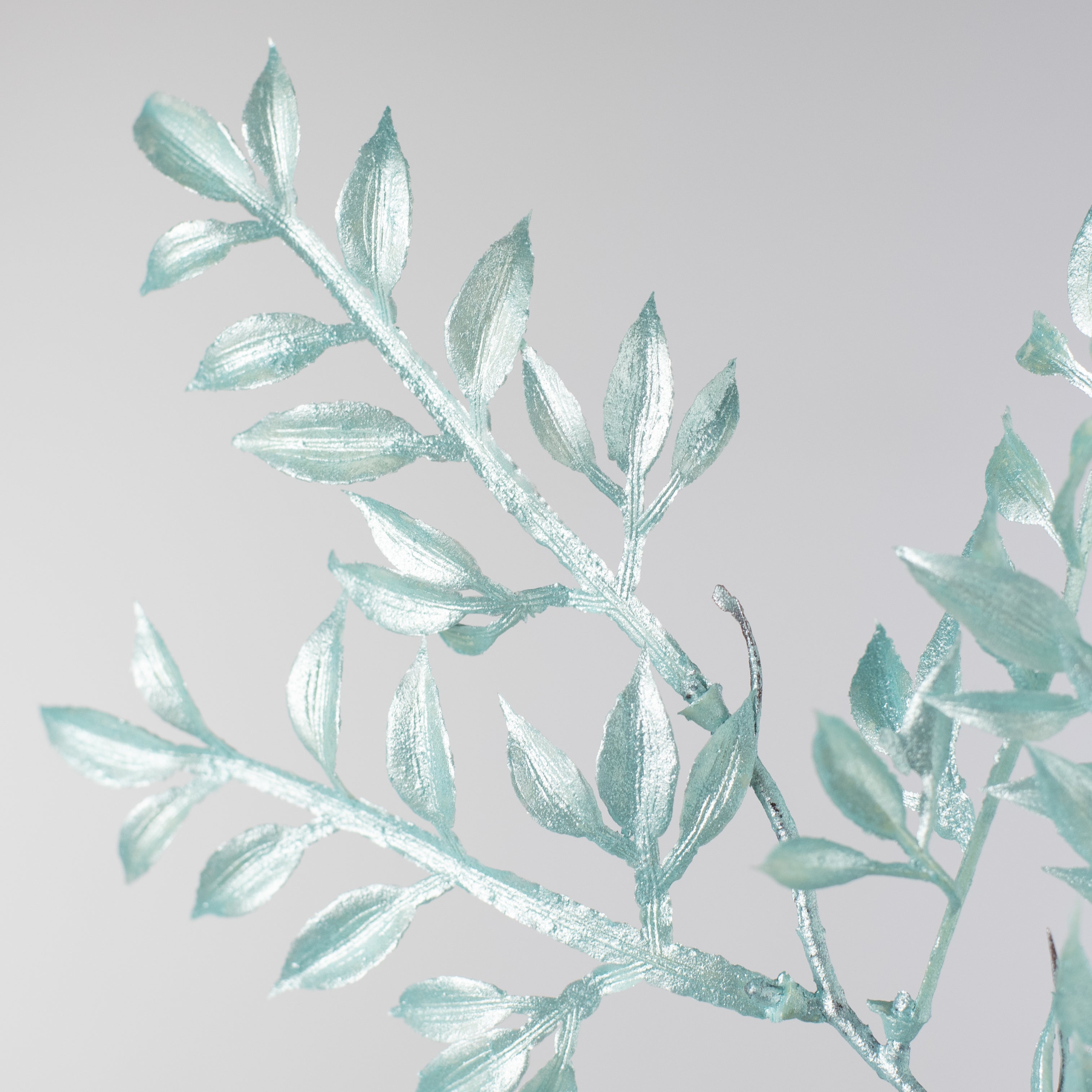25" Pearl Ruscus Spray: Light Blue detail photo 4