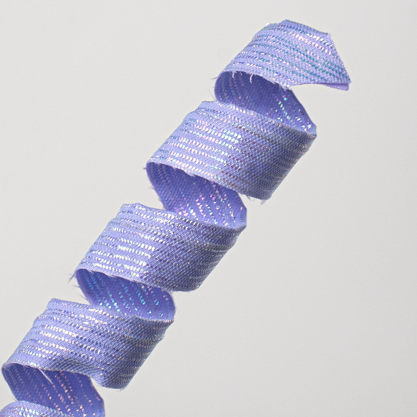 16" Pearlescent Pastel Curly Pick: Iridescent Lavender Lifestyle Photo