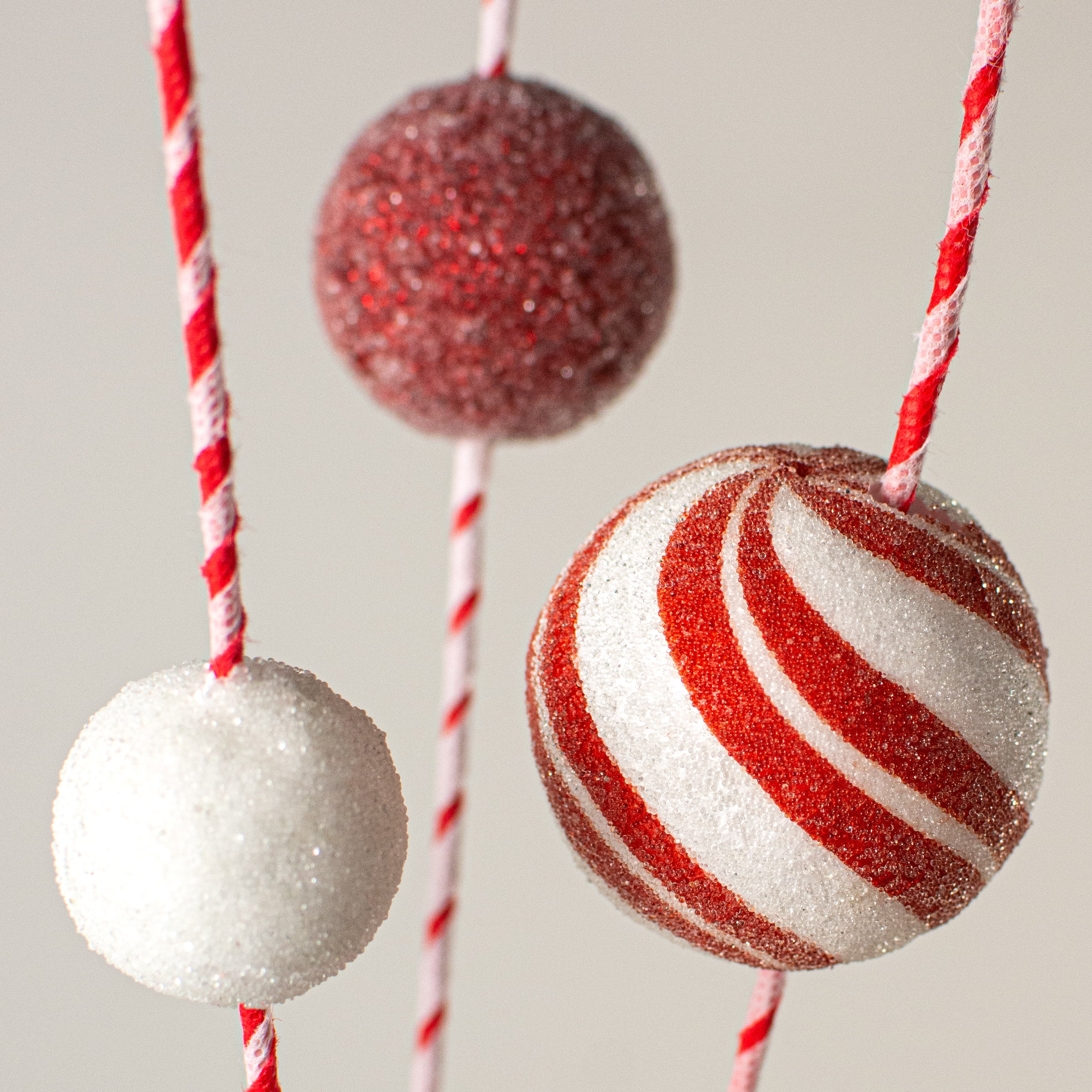 32" Peppermint Ball Spray Lifestyle Photo
