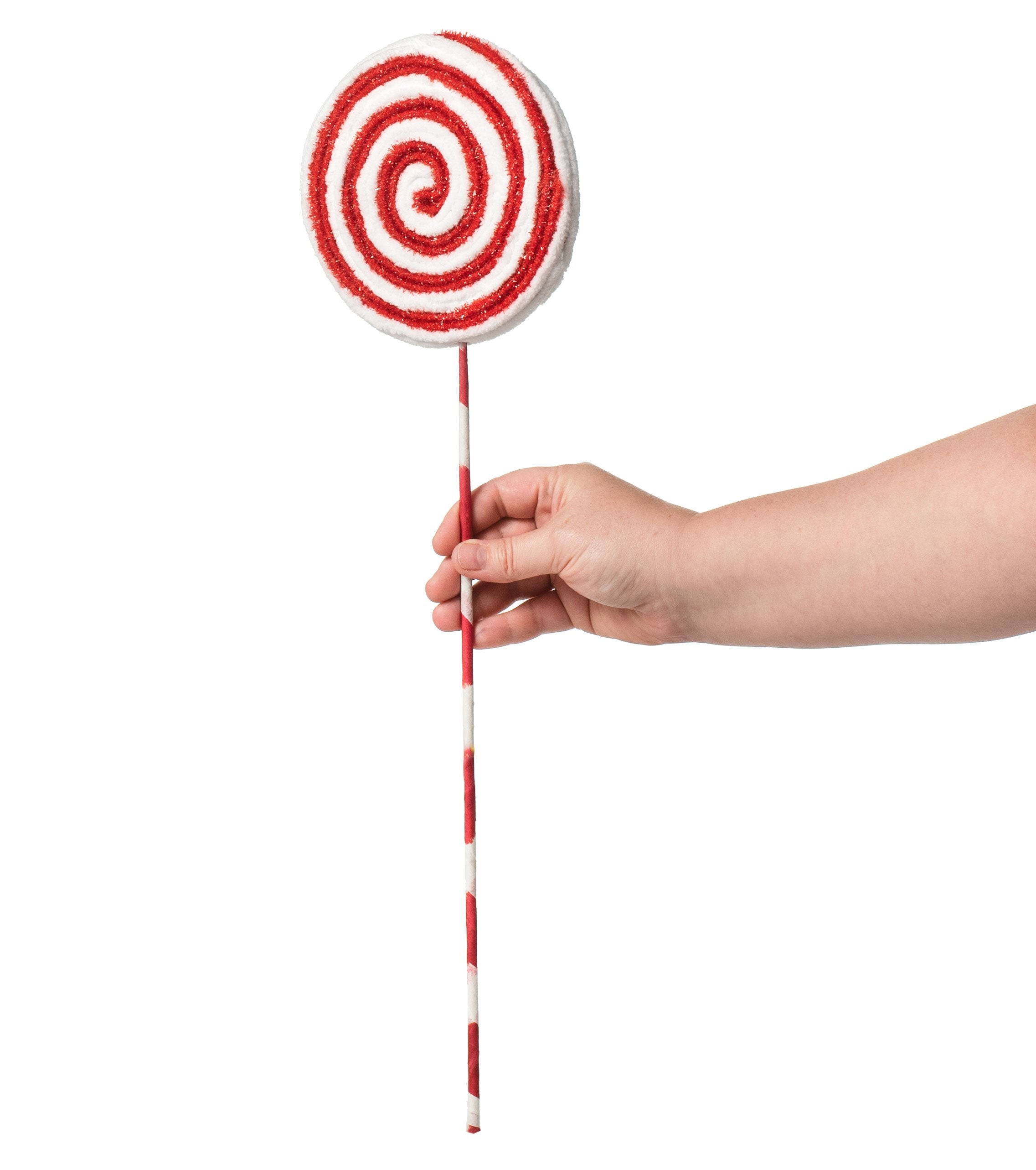 20" Peppermint Candy Chenille Pick Lifestyle Photo
