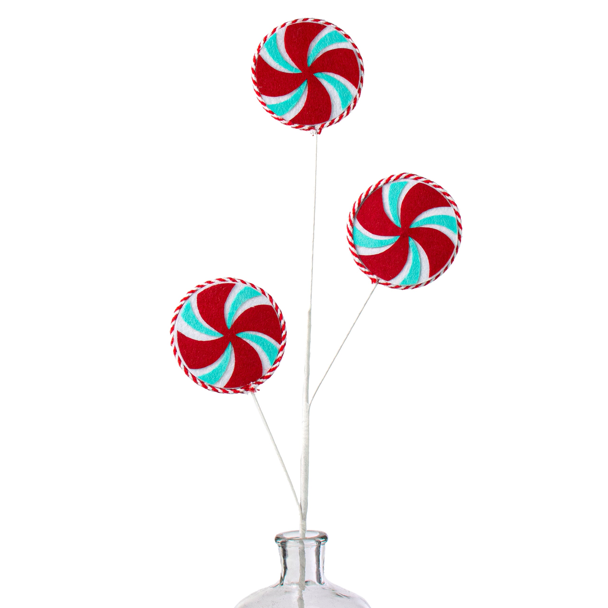 31" Peppermint Candy Spray: Red, White, Ice Blue Item Number: XS1086M9
