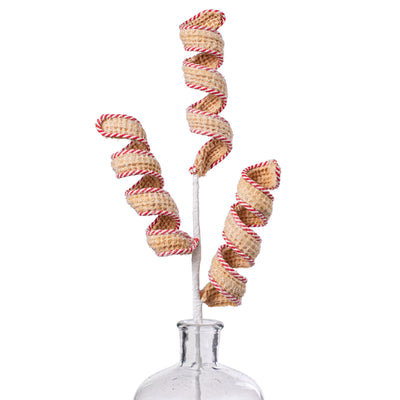 26" Peppermint Churro Curly Spray Item Number: 85670BN