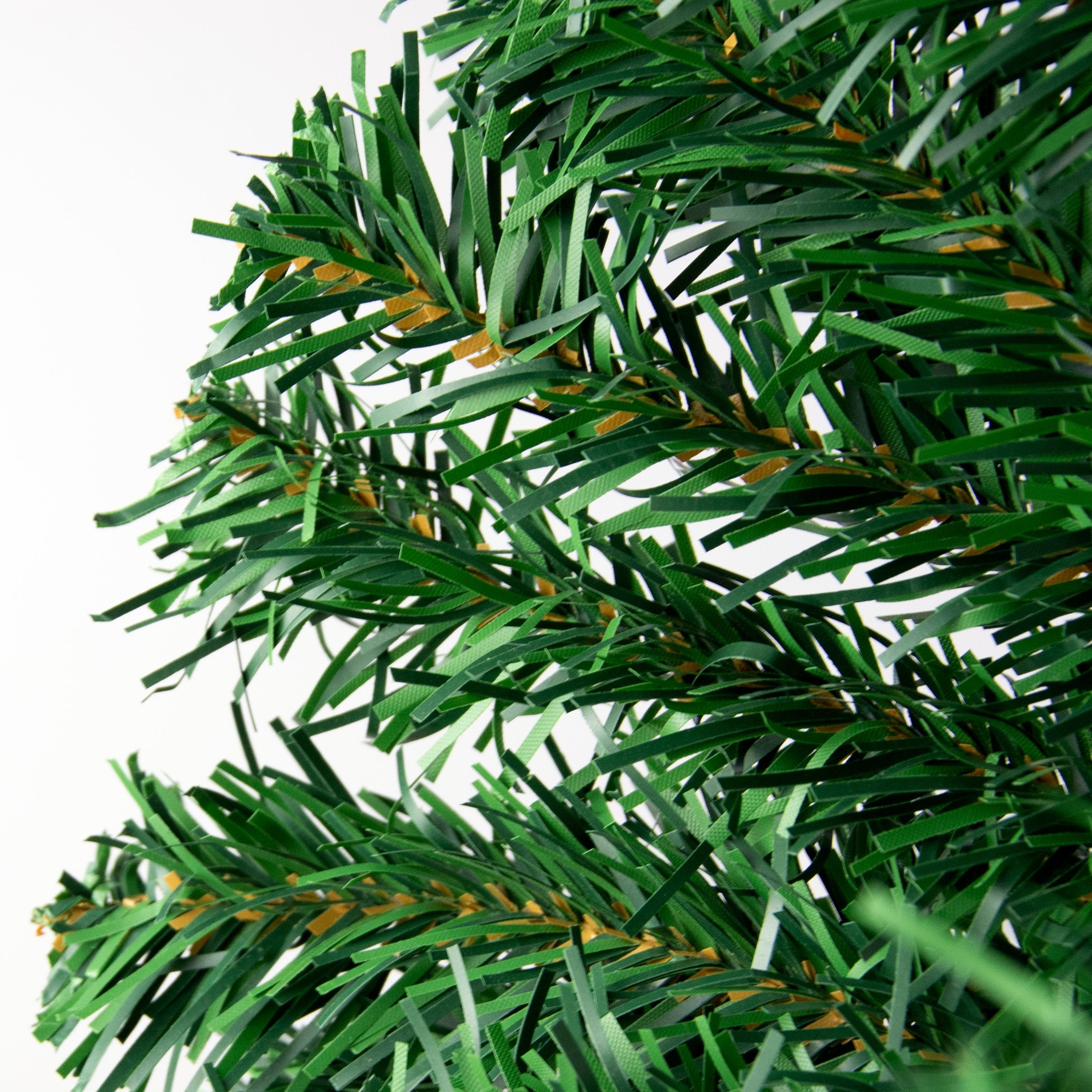 24" Pine PVC Wreath: Two-Tone Green (180 Tips) detail photo 3