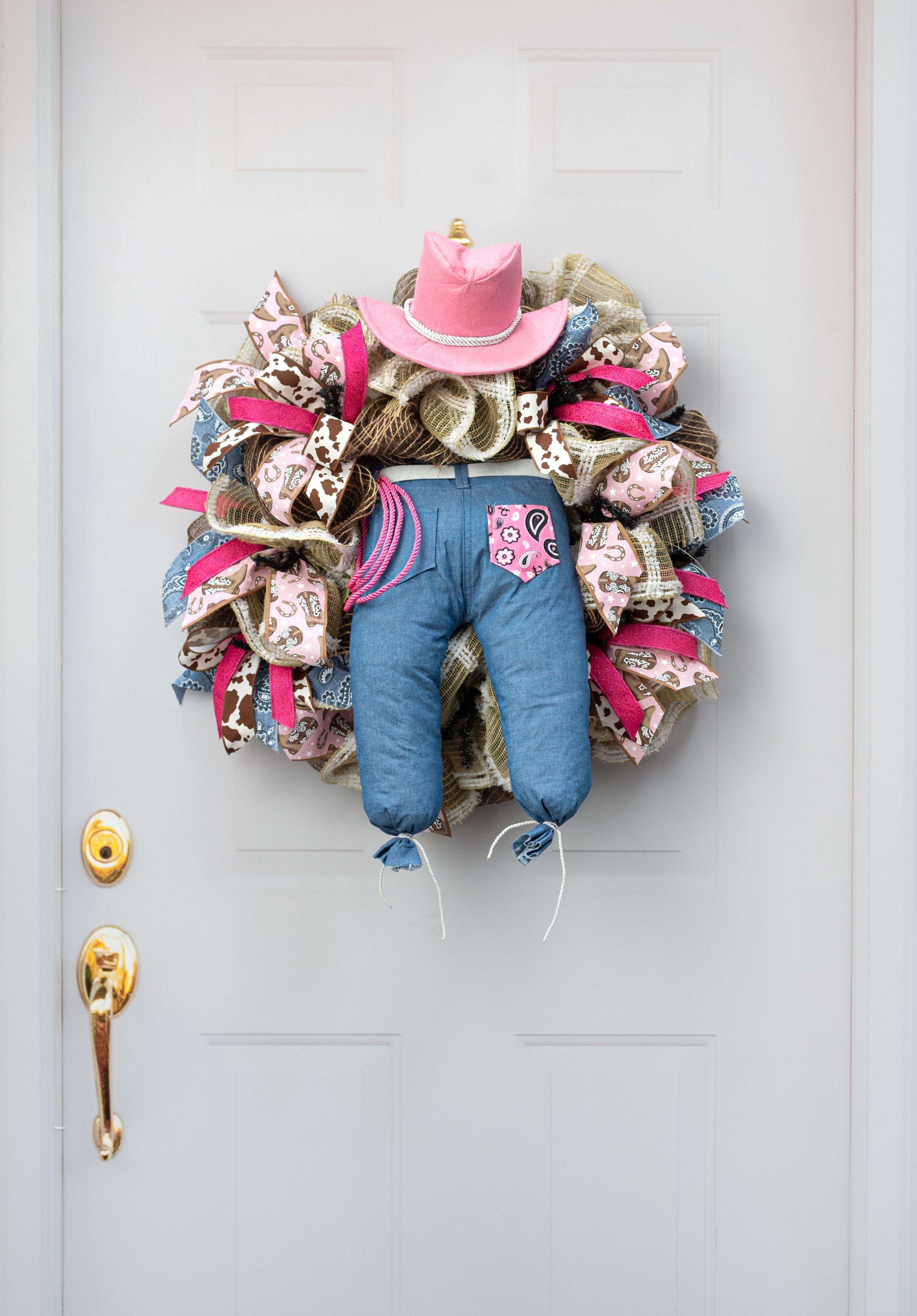Pink Cowgirl Wreath Decorating Kit (2 Pieces) detail photo 4