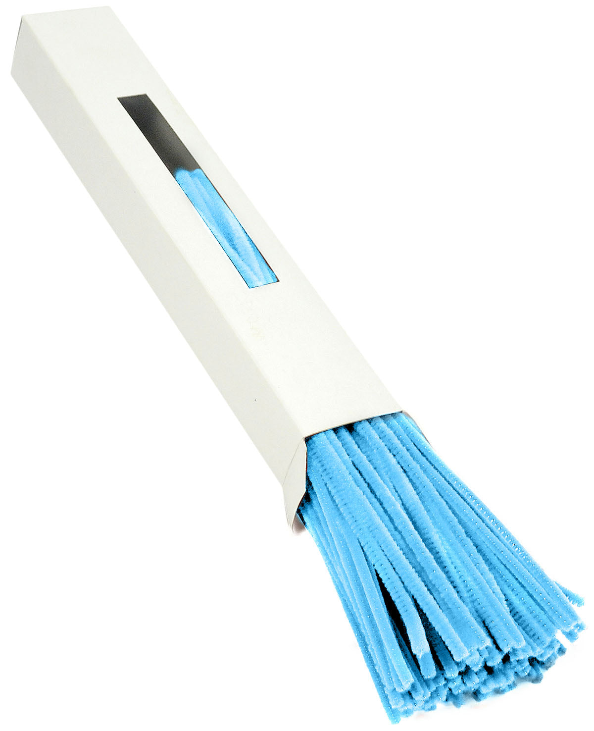 12" Pipe Cleaner Stems: 6mm Chenille Light Blue (100) Item Number: MA200114