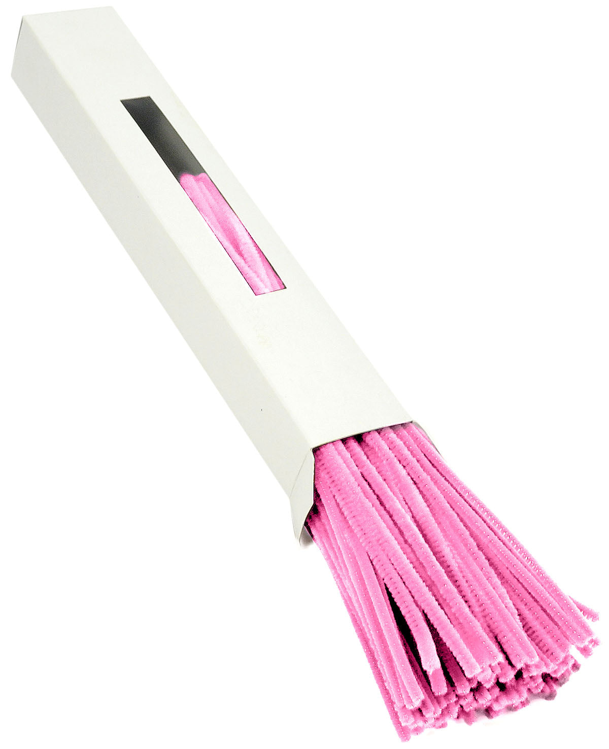 12" Pipe Cleaner Stems: 6mm Chenille Pink (100) Item Number: MA200122