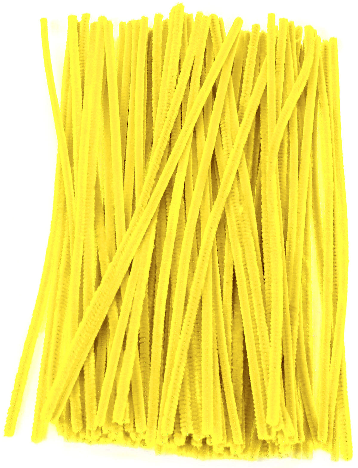 12" Pipe Cleaner Stems: 6mm Chenille Yellow (100) Lifestyle Photo
