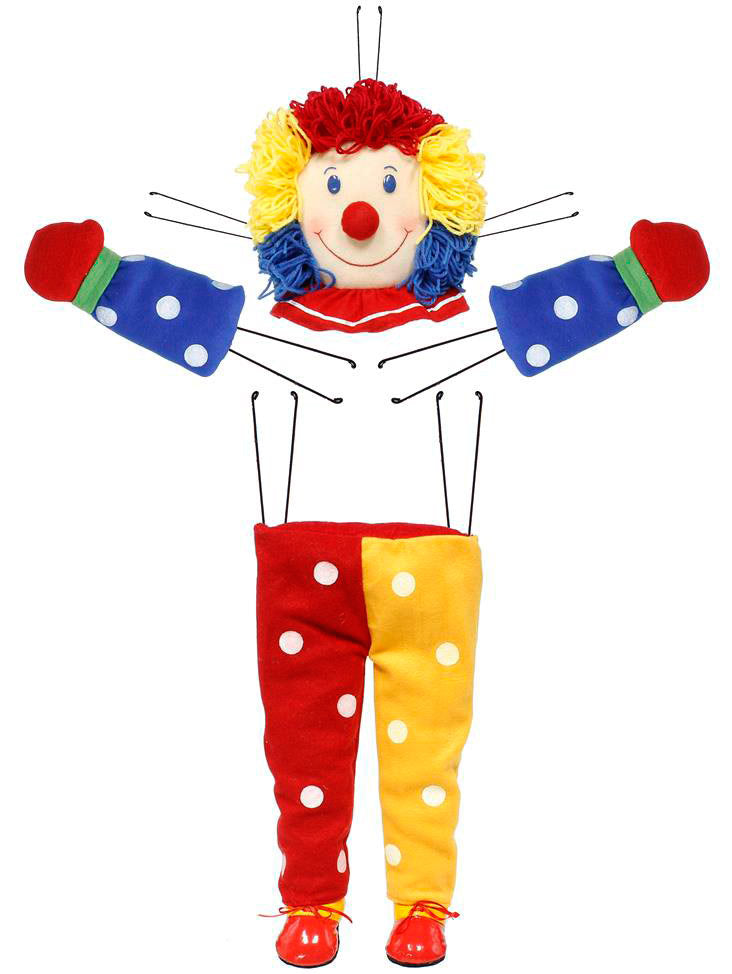 Plush Clown Wreath Accent Item Number: MD0305