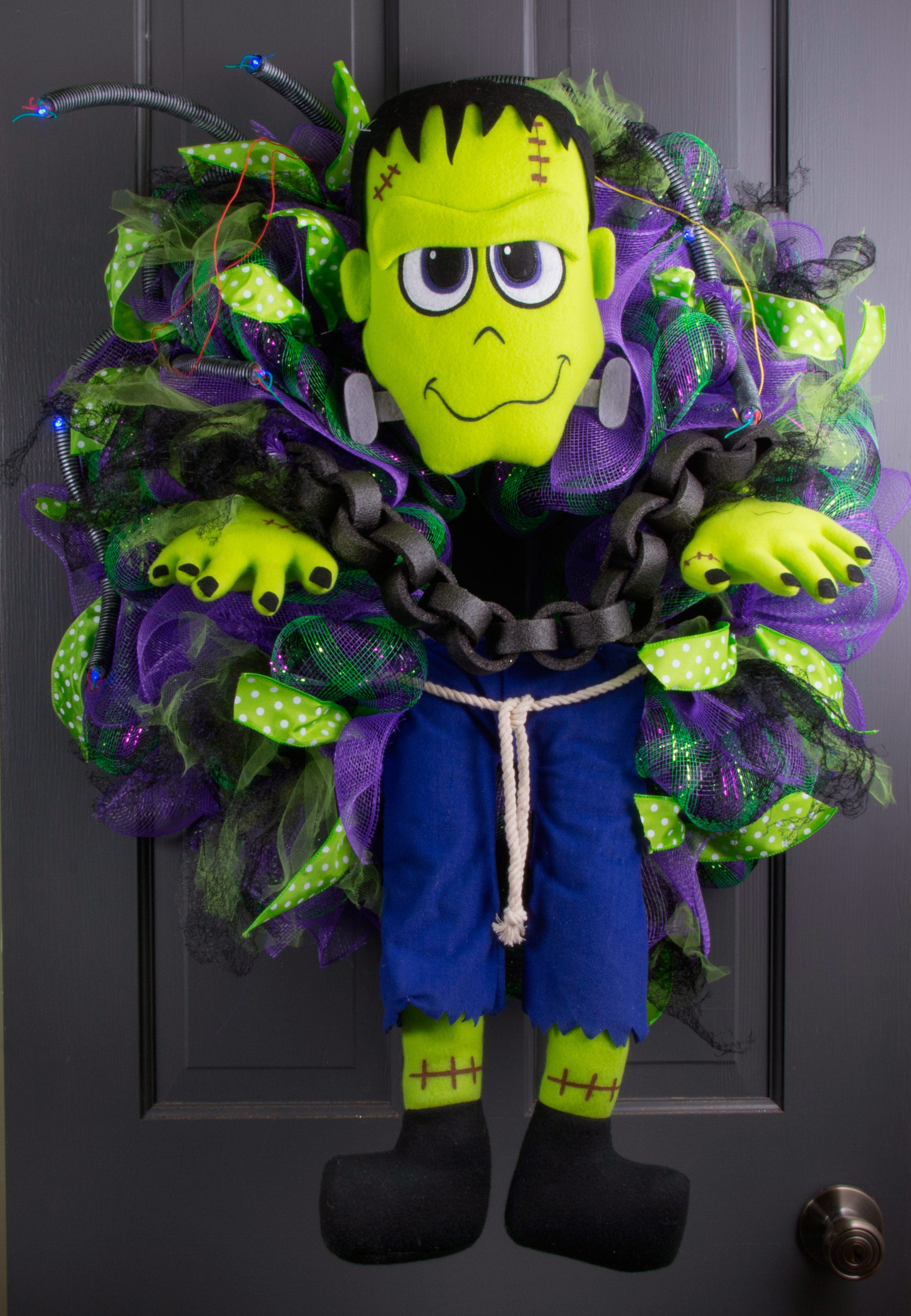 Plush Frankenstein Wreath Accent detail photo 4