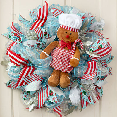 17" Plush Gingerbread Chef Ornament Lifestyle Photo