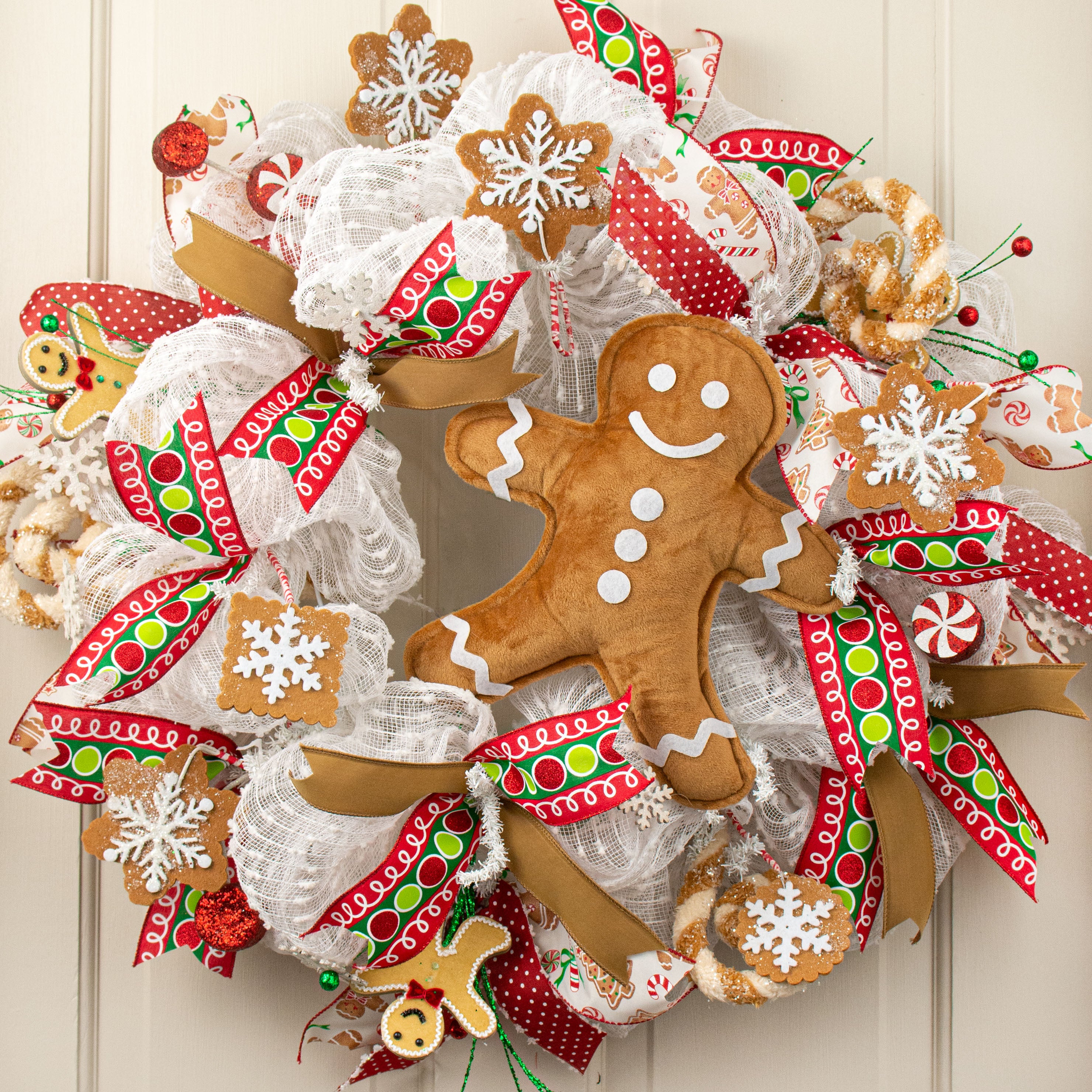 12" Plush Gingerbread Man Ornament Lifestyle Photo