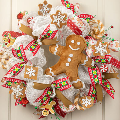 12" Plush Gingerbread Man Ornament Lifestyle Photo