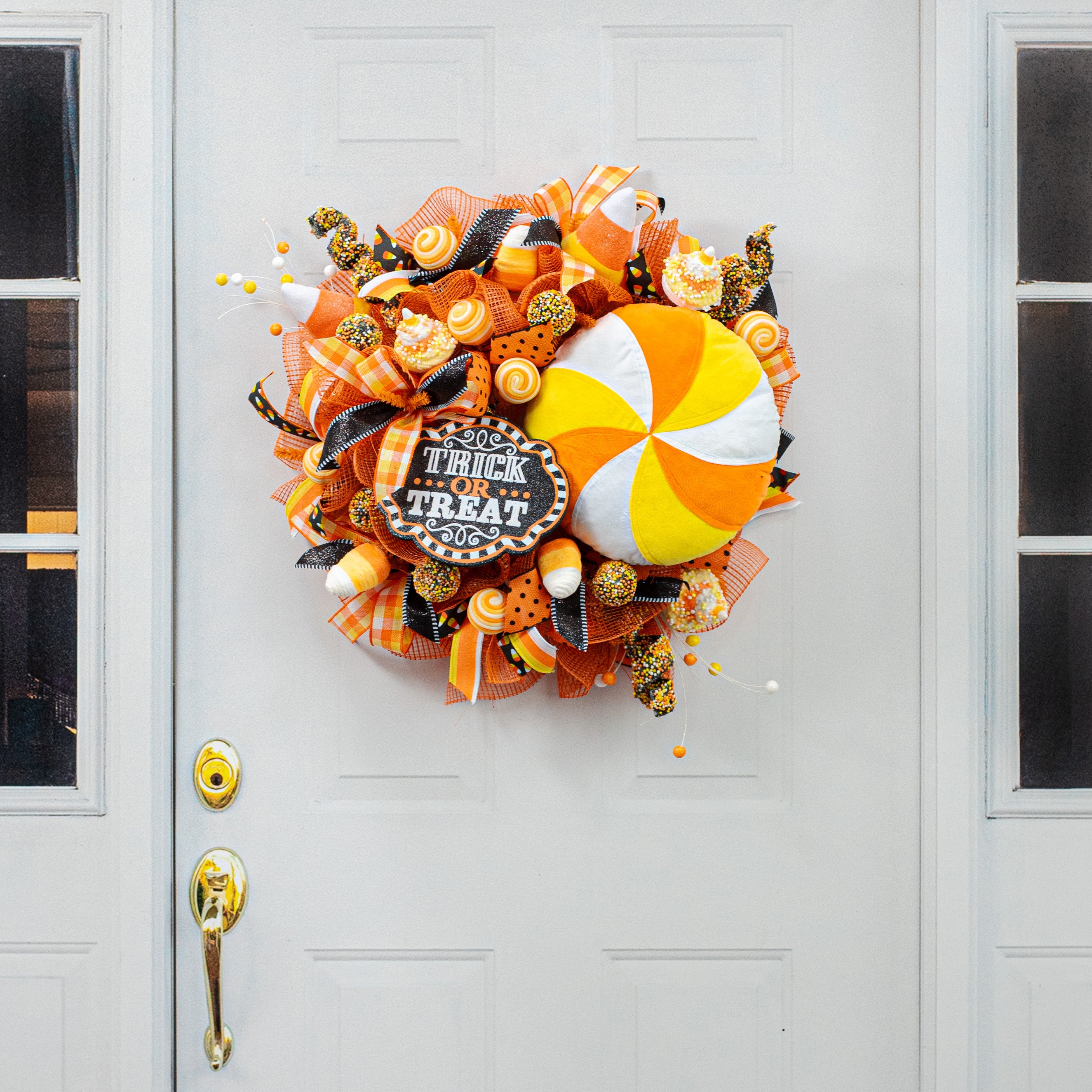 12" Plush Hard Candy Accent: Candy Corn Hues detail photo 4