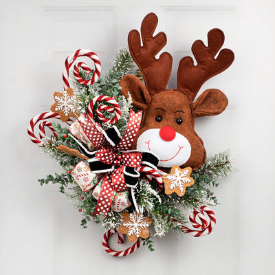 18" Plush Reindeer Ornament Lifestyle Photo