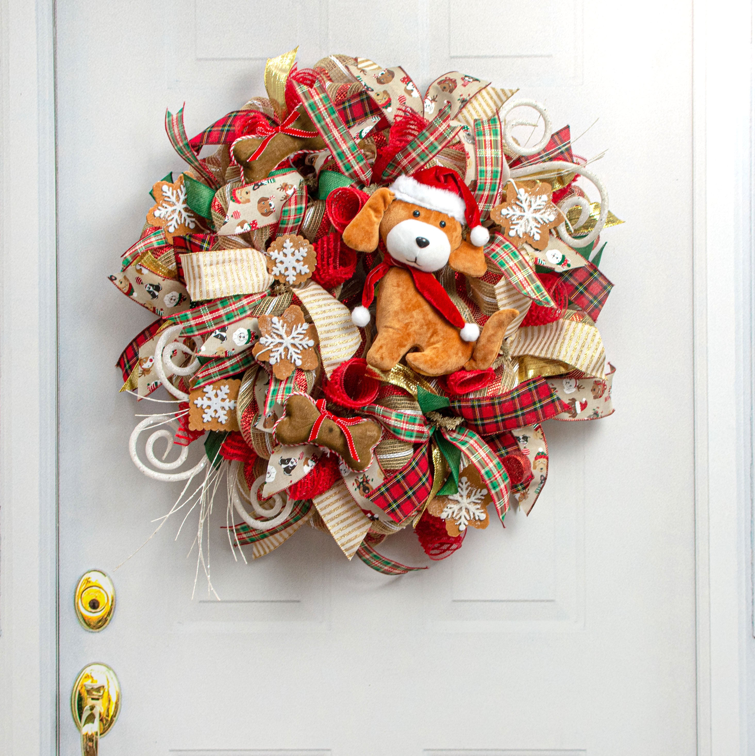 11" Plush Santa Dog Lifestyle Photo