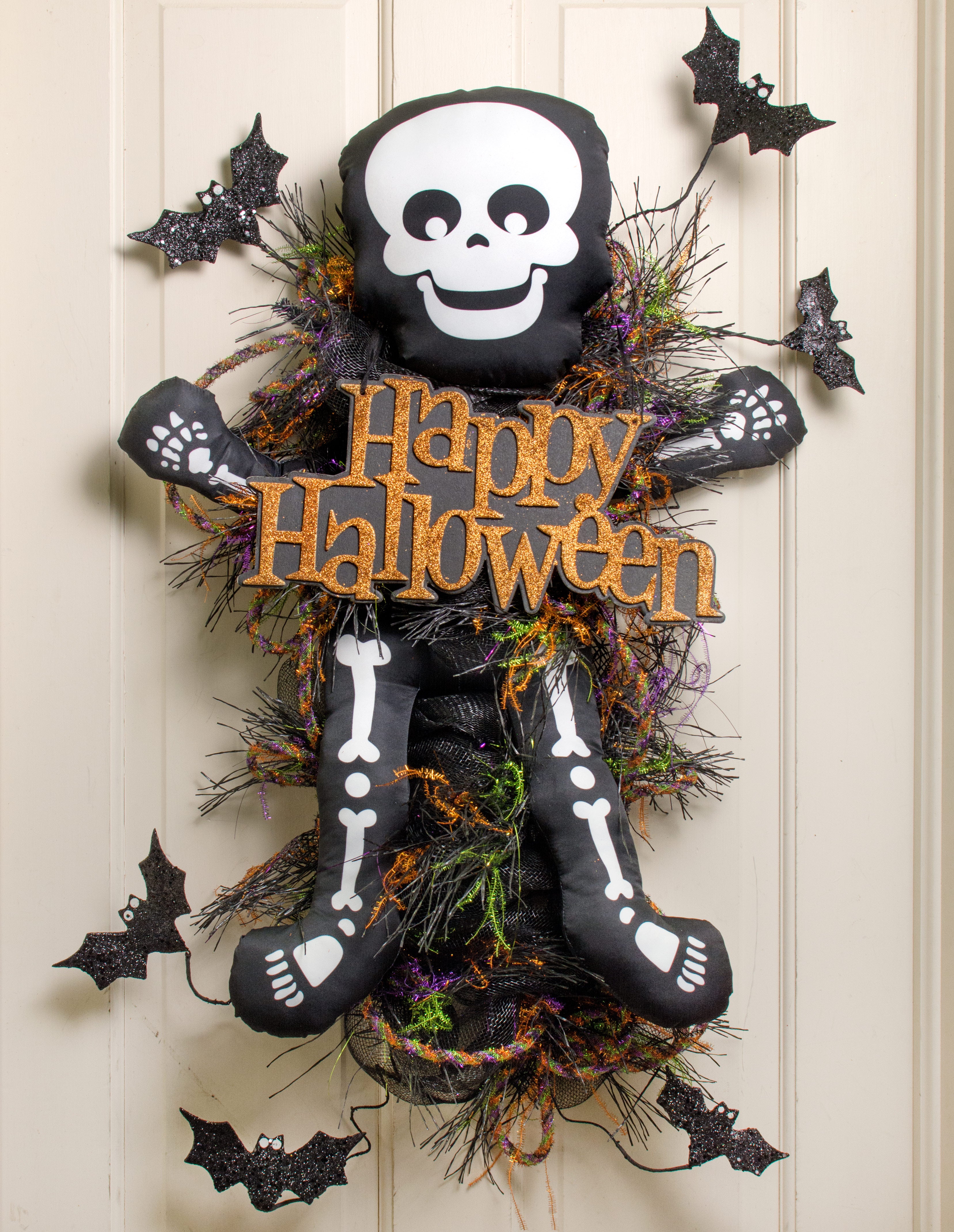 Plush Skeleton Wreath Accent Lifestyle Photo