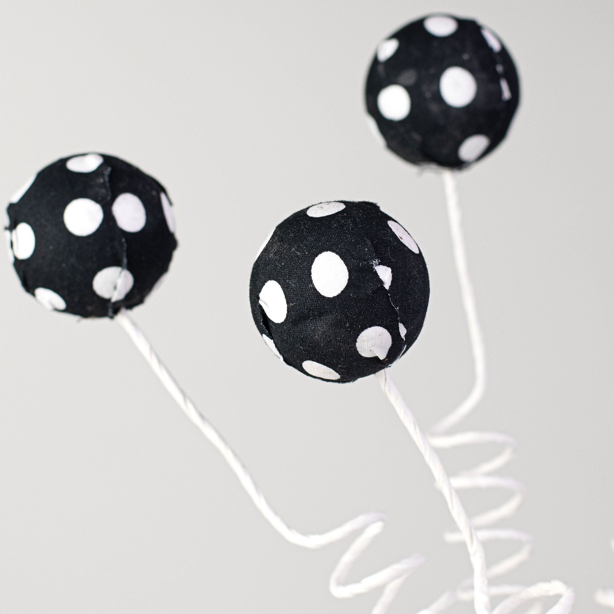 16" Polka Dot Ball Pick: Black & White Lifestyle Photo