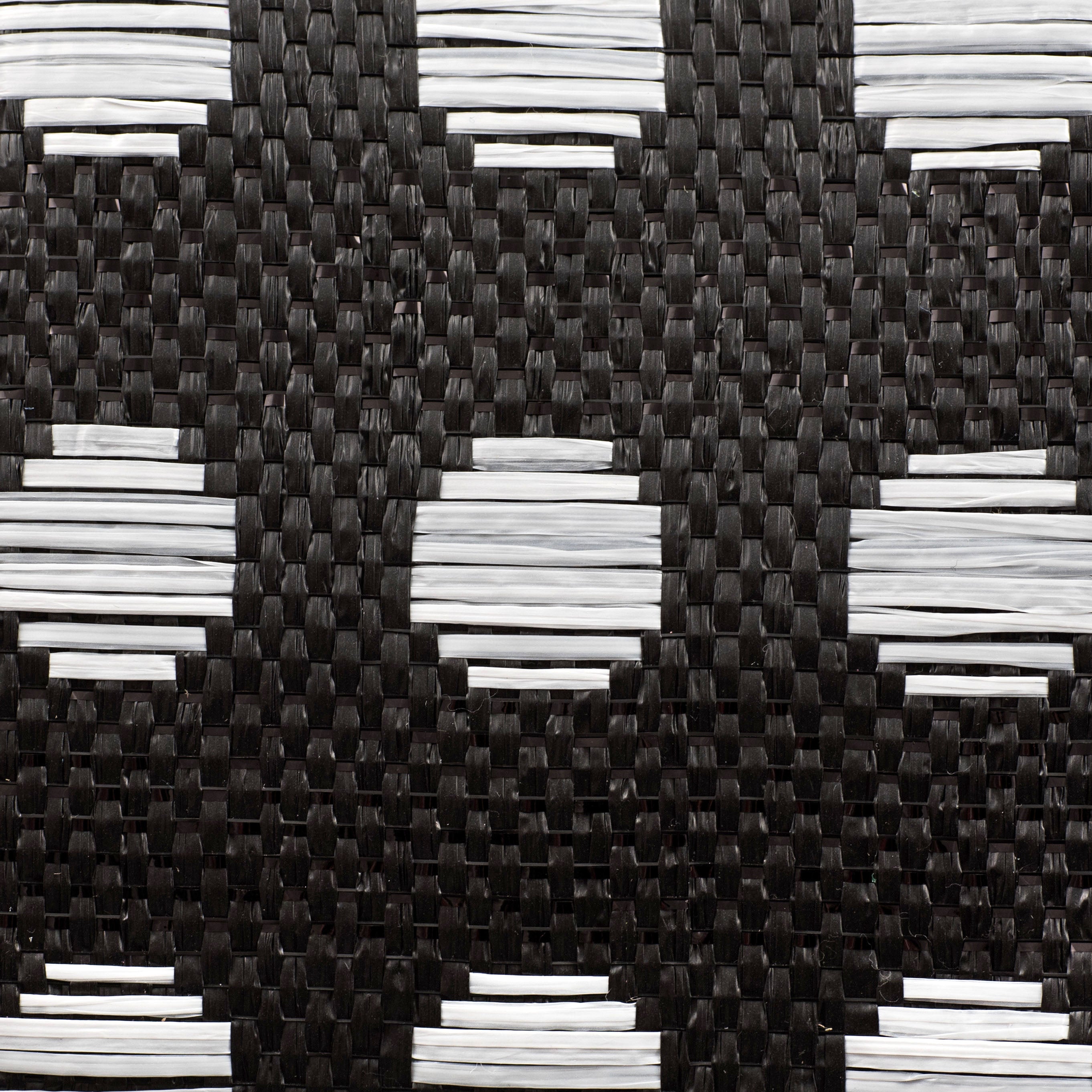 10" Polka Dot Woven Mesh: Black & White detail photo 3