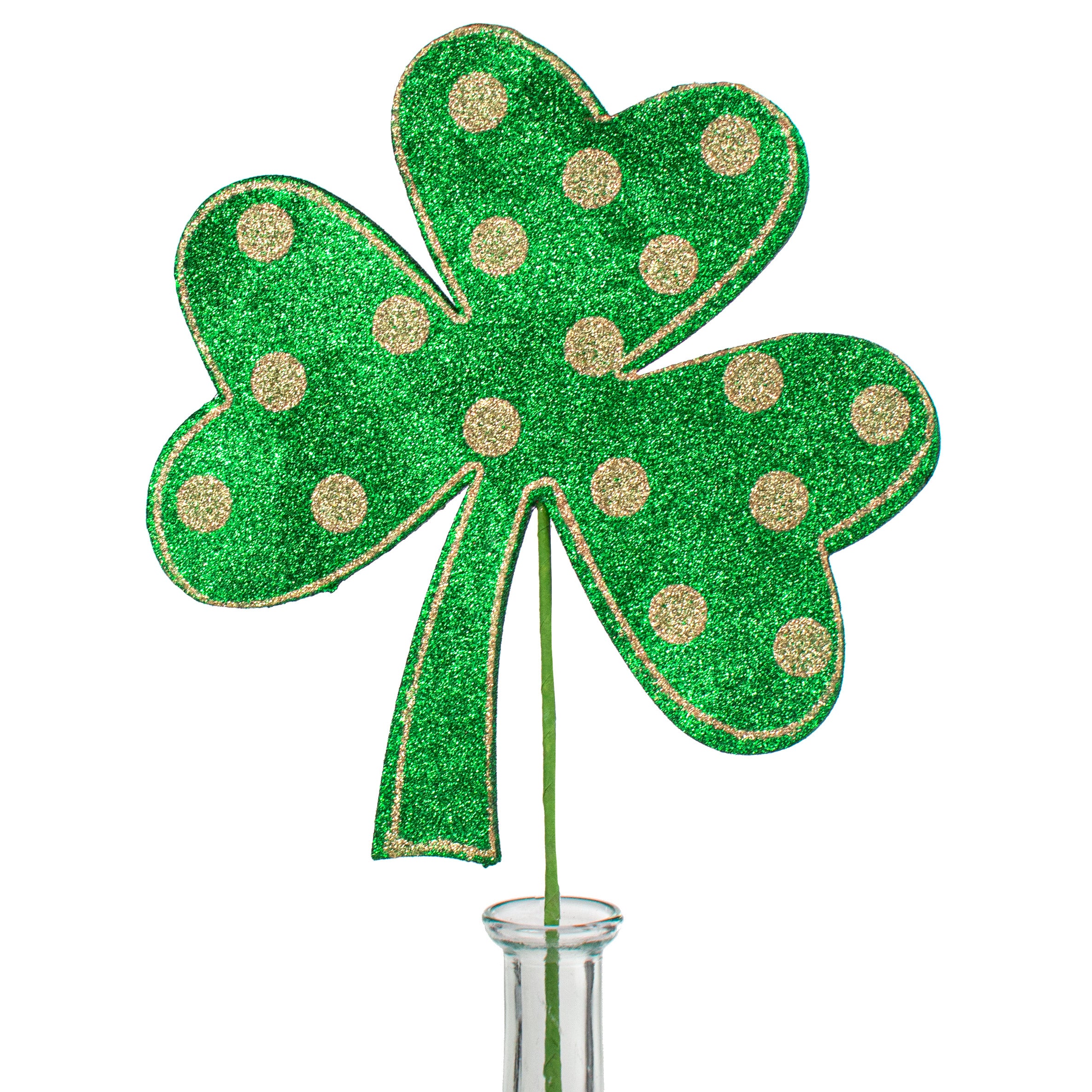 19" Polkadot Clover Pick: Gold Item Number: 62593GDGN