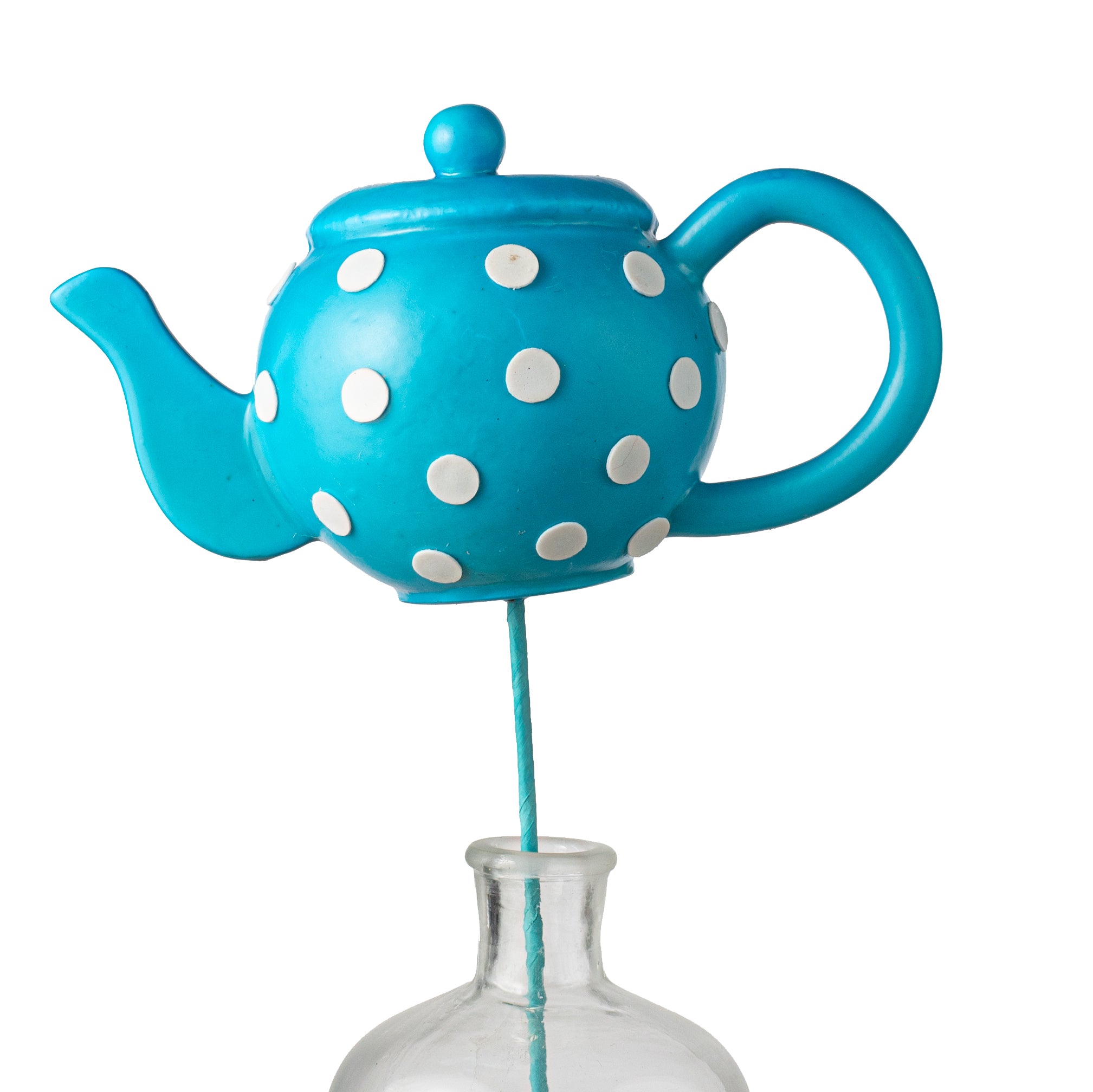 18" Polkadot Tea Pot Pick: Blue Item Number: 63412BL