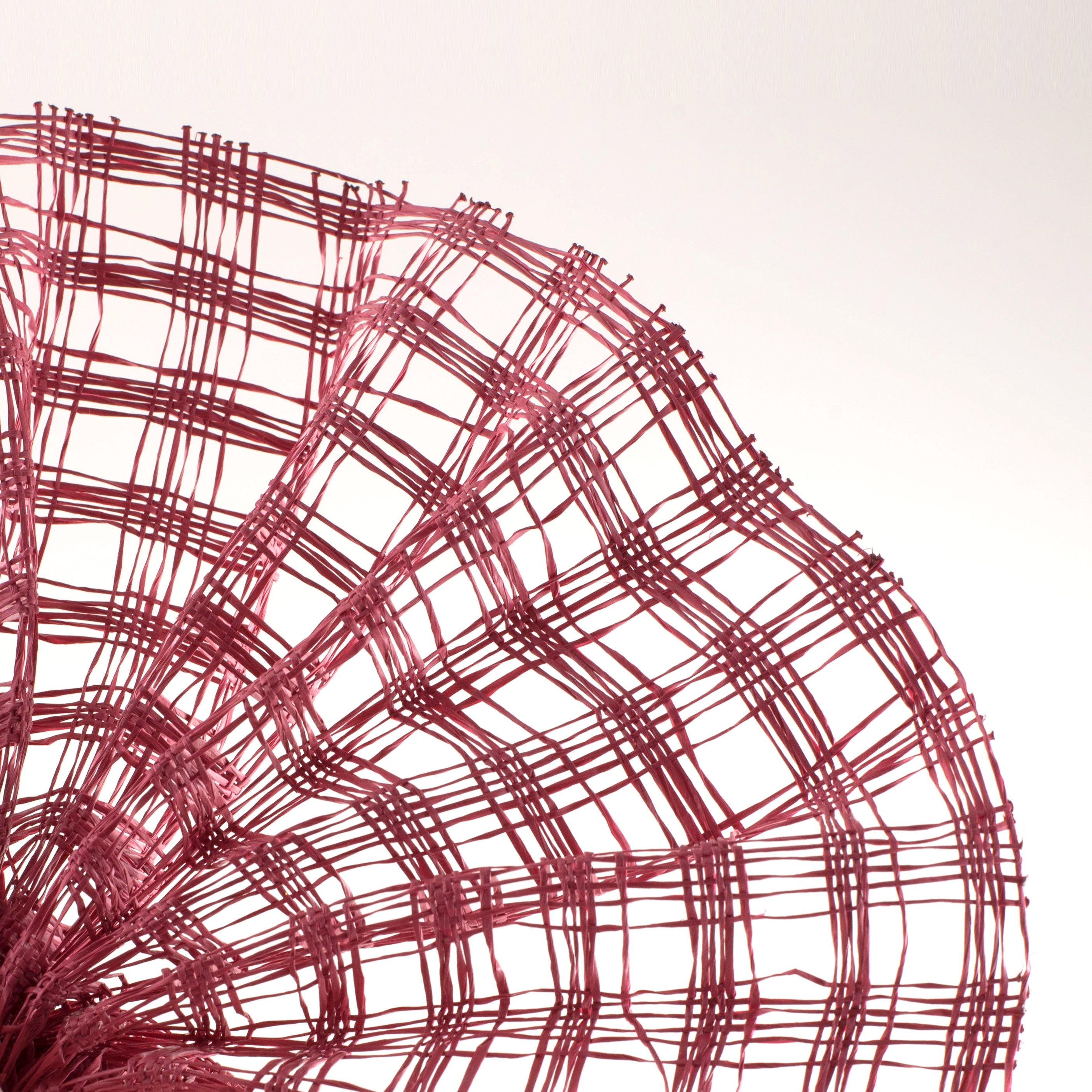 10" Poly Burlap Check Mesh: Cranberry Lifestyle Photo