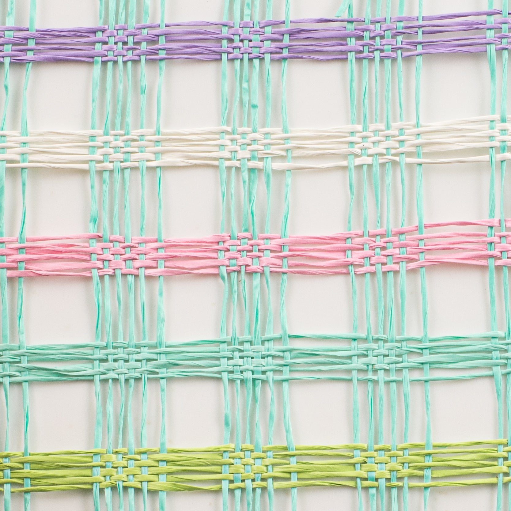 10" Poly Burlap Check Mesh: Mint, White, Pink, Fresh Green, Lavender detail photo 3