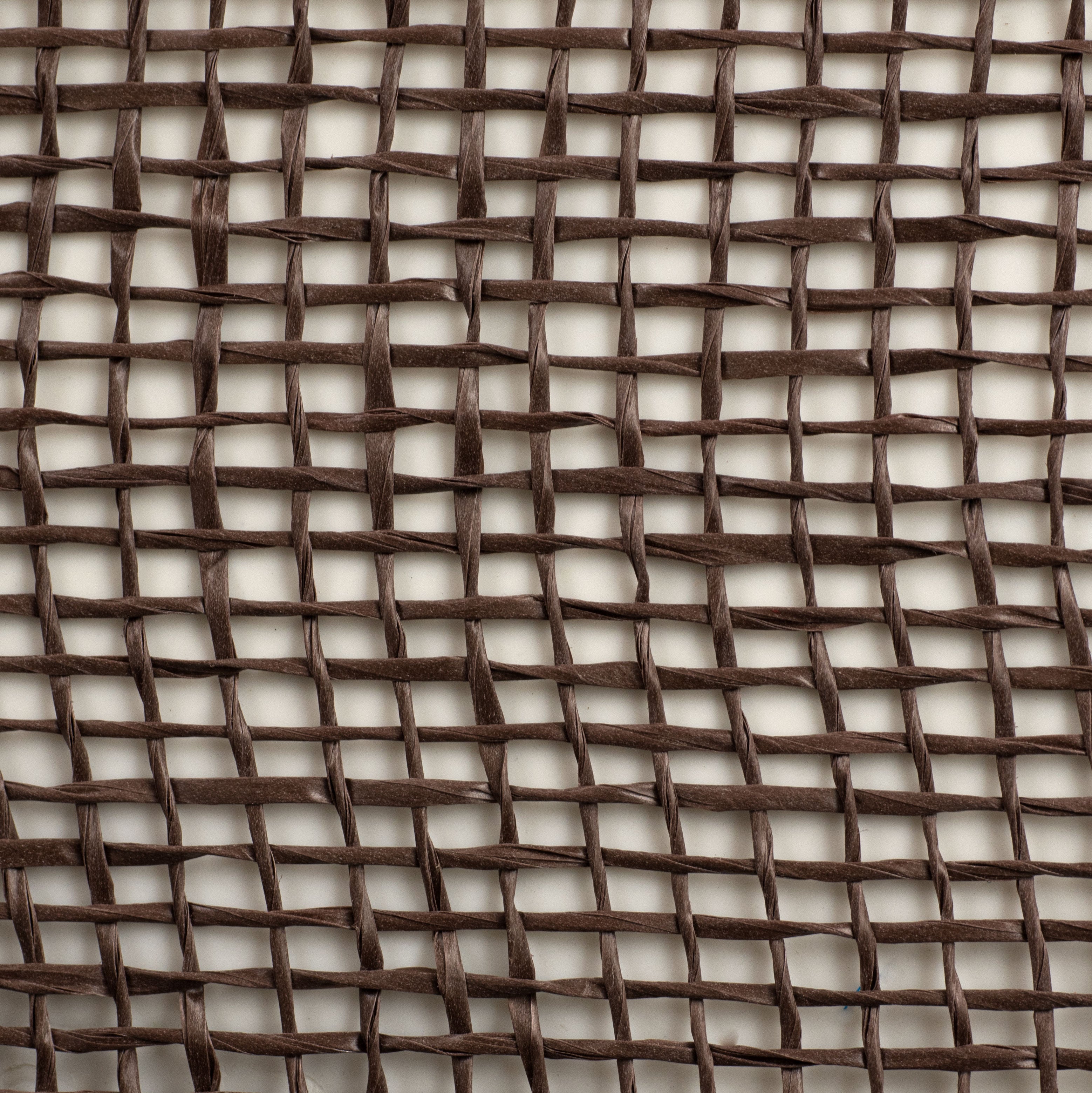 10" Poly Burlap Mesh: Chocolate Brown detail photo 3