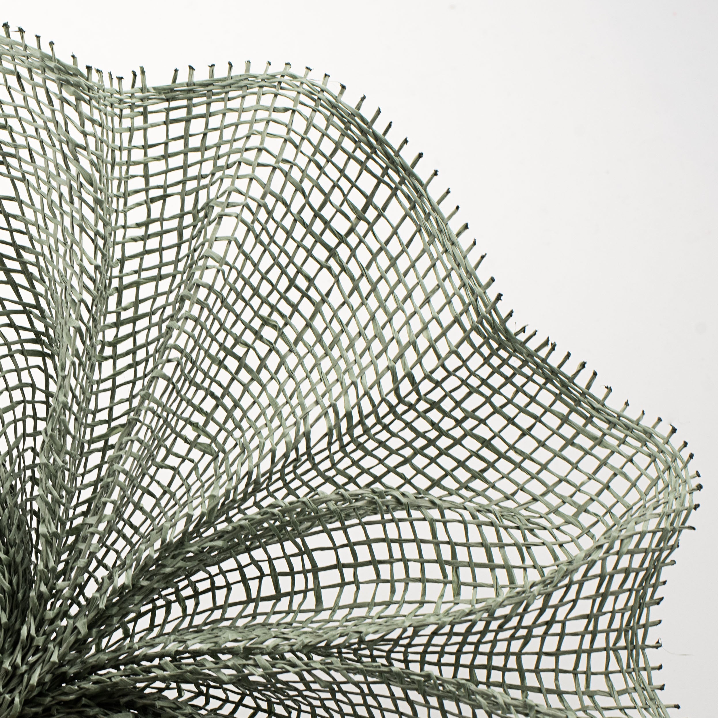 10" Poly Burlap Mesh: Eucalyptus Green Lifestyle Photo