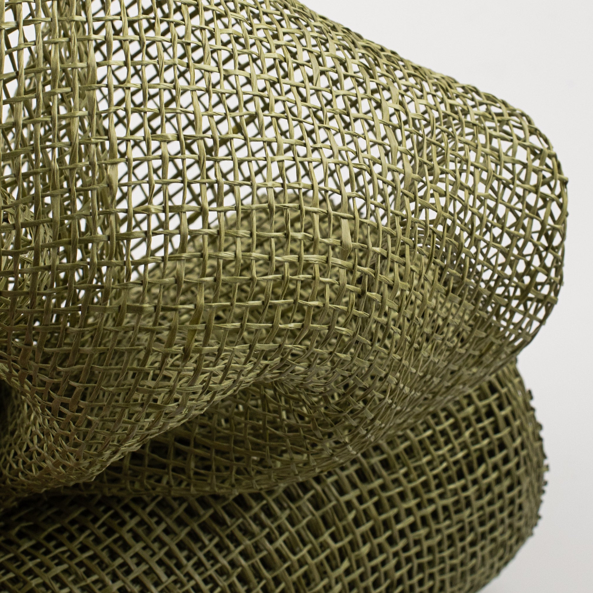 10" Poly Burlap Mesh: Olive Green Lifestyle Photo