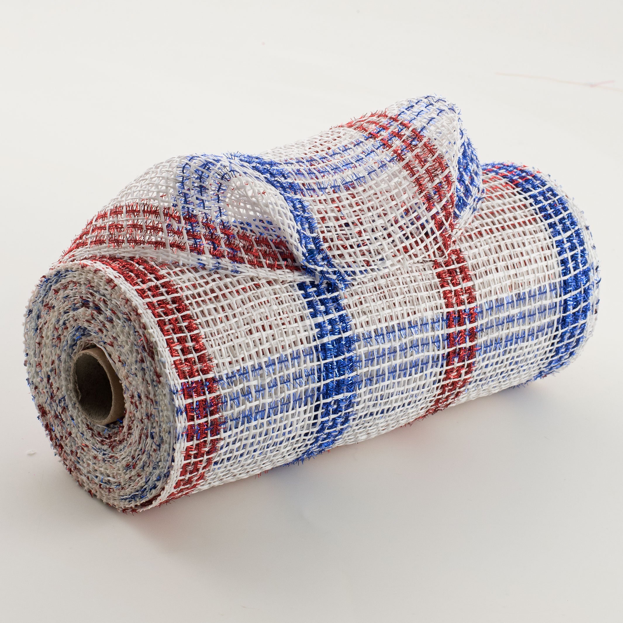 10" Poly Burlap Mesh: Patriotic Tinsel Check Item Number: RP8403E7