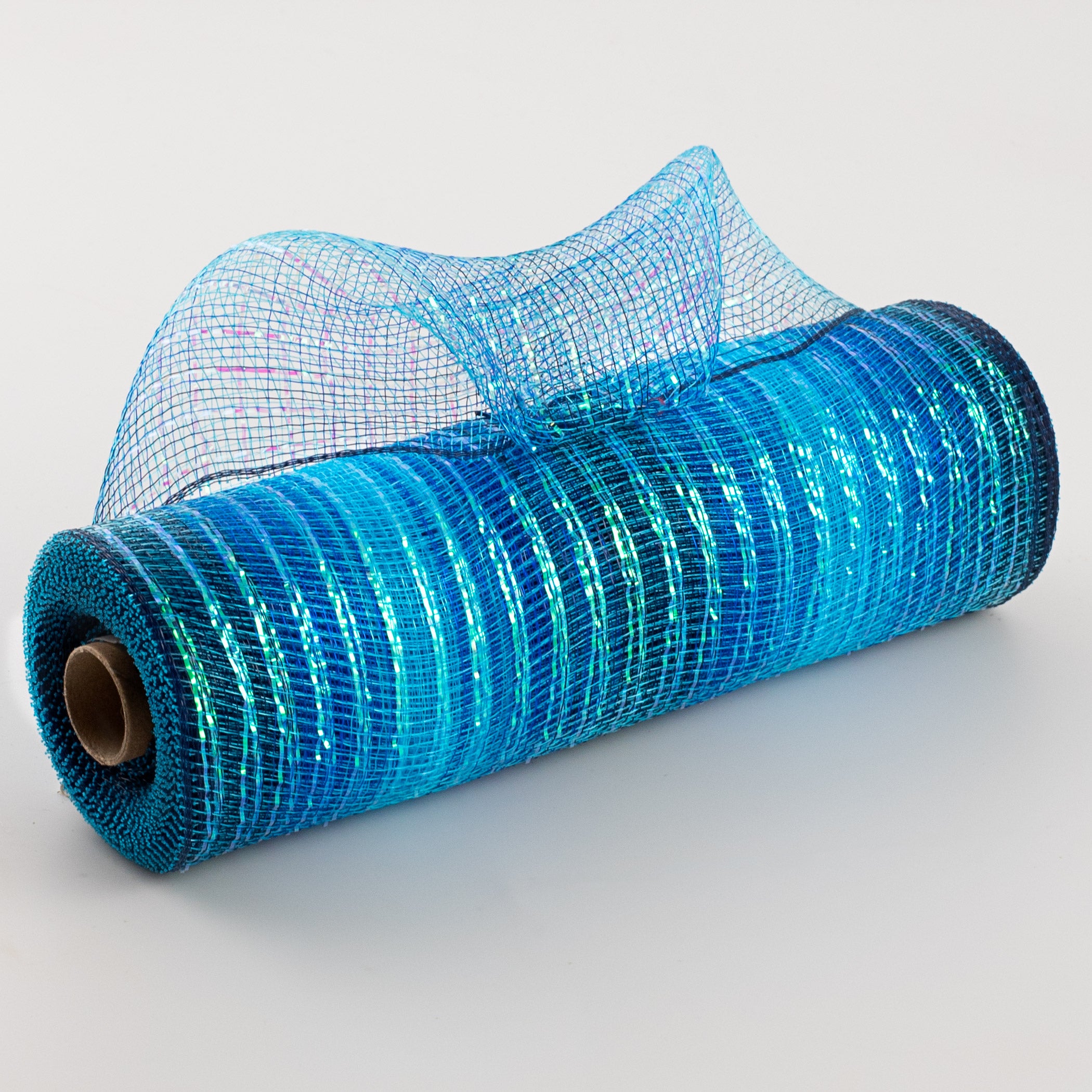 10" Poly Deco Mesh: Blue Iridescent Ombré Item Number: XB99810-27