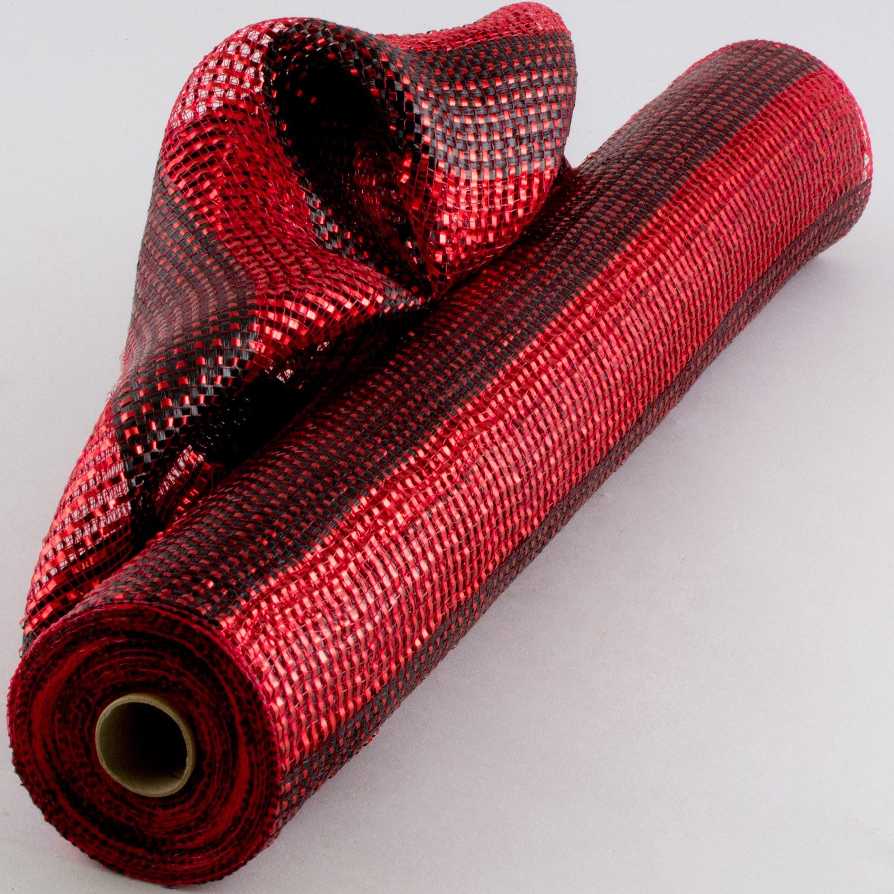 21" Poly Deco Mesh: Deluxe Wide Stripe Black/Red Item Number: XB996-13