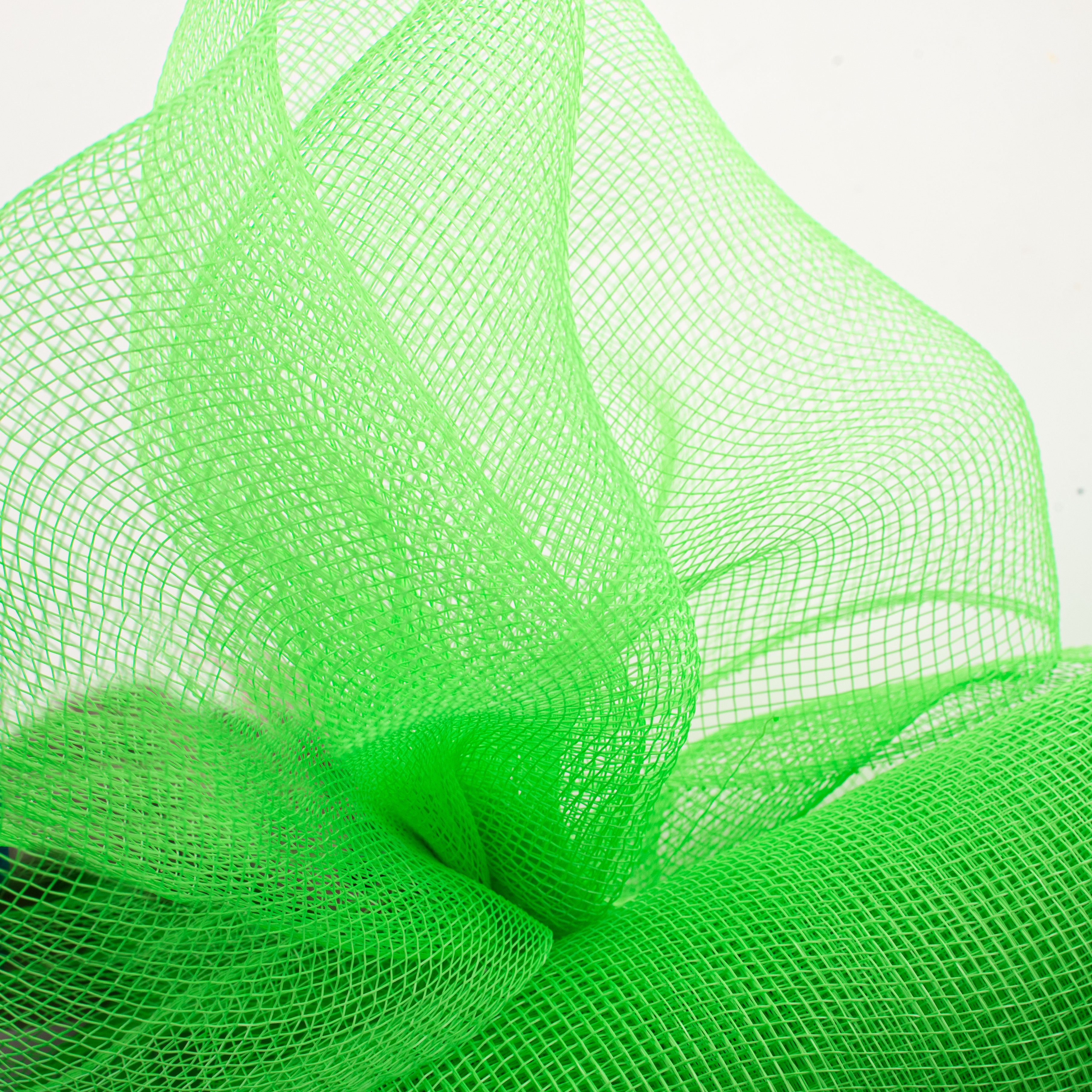 21" Poly Deco Mesh: Lime Green Lifestyle Photo
