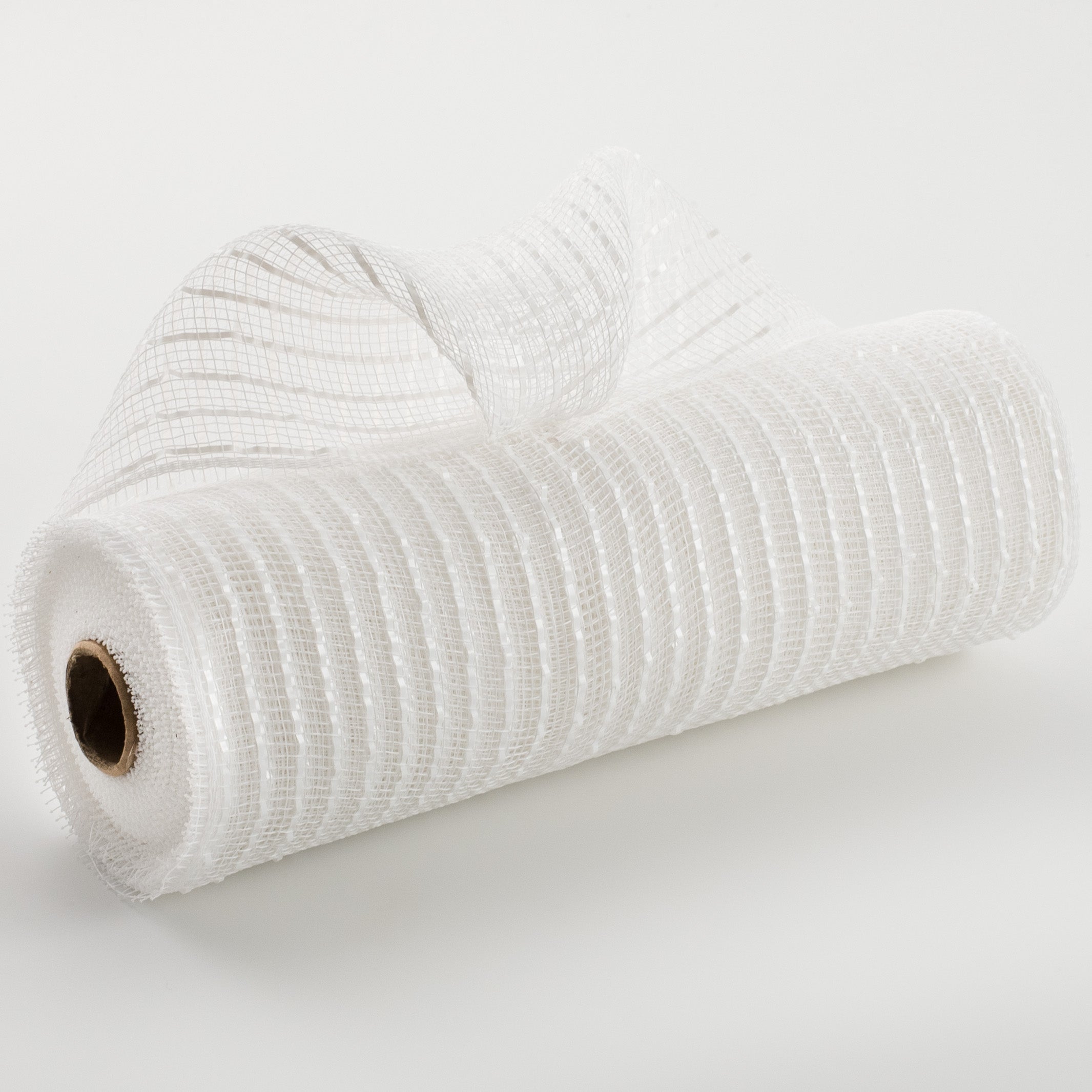 10" Poly Deco Mesh: Matte White Wide Foil Item Number: RY850027