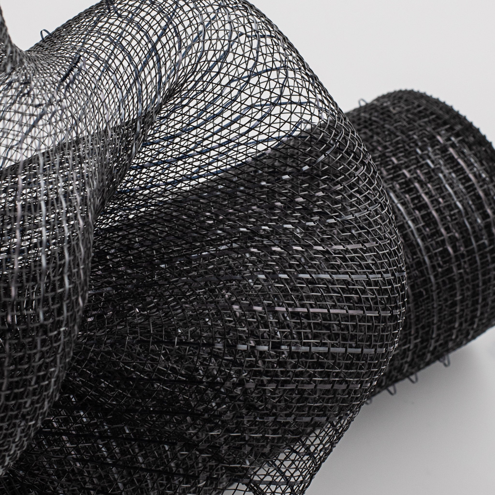 21" Poly Deco Mesh: Metallic Black Lifestyle Photo
