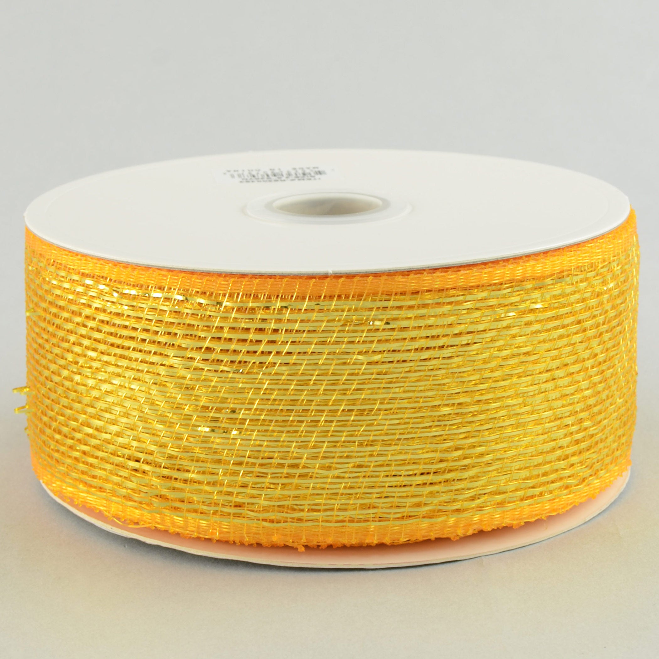 2.5" Poly Deco Mesh Ribbon: Metallic Gold Item Number: RS200453