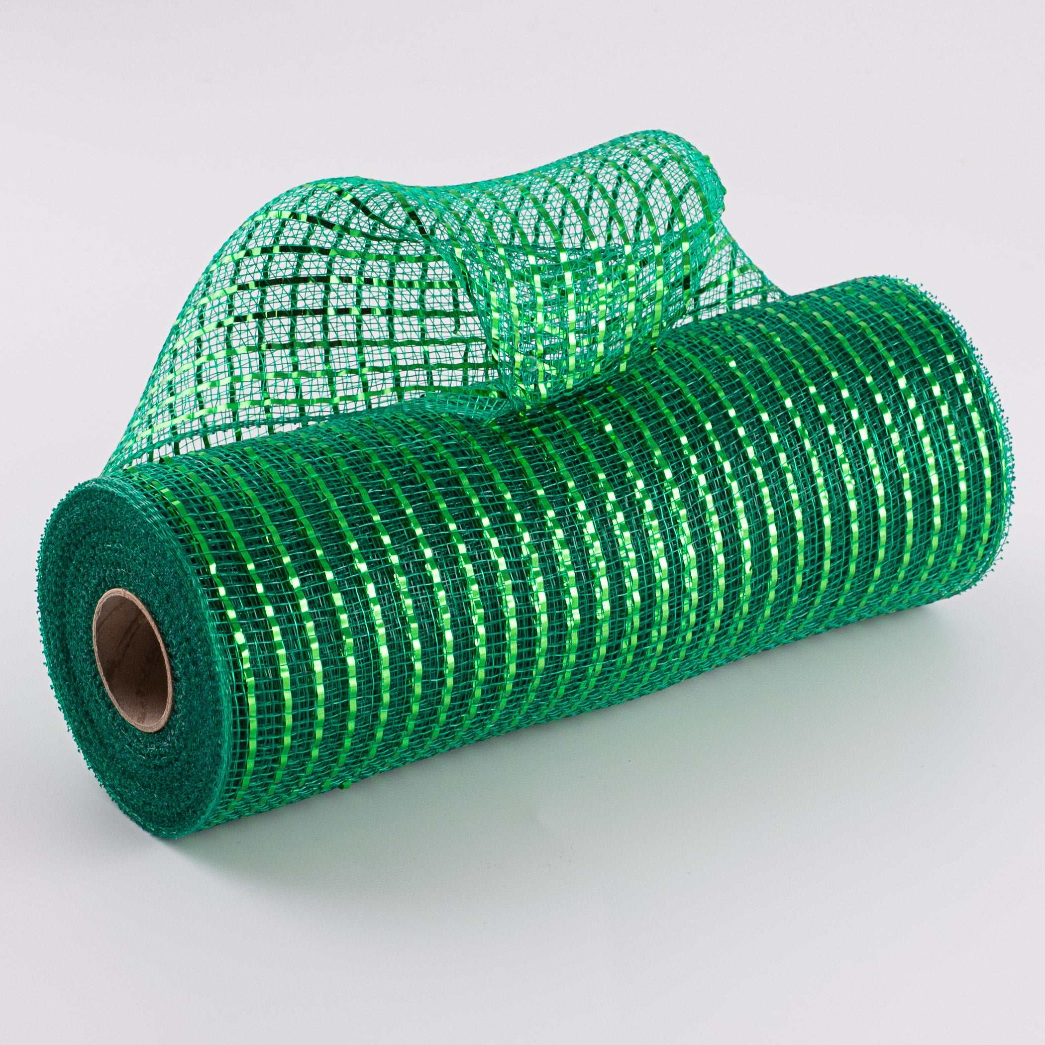 10" Poly Deco Mesh: Wide Foil Metallic Emerald Item Number: RE136606