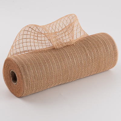 10" Poly Jute Deco Mesh: Natural (10 Yards) Item Number: RY800518