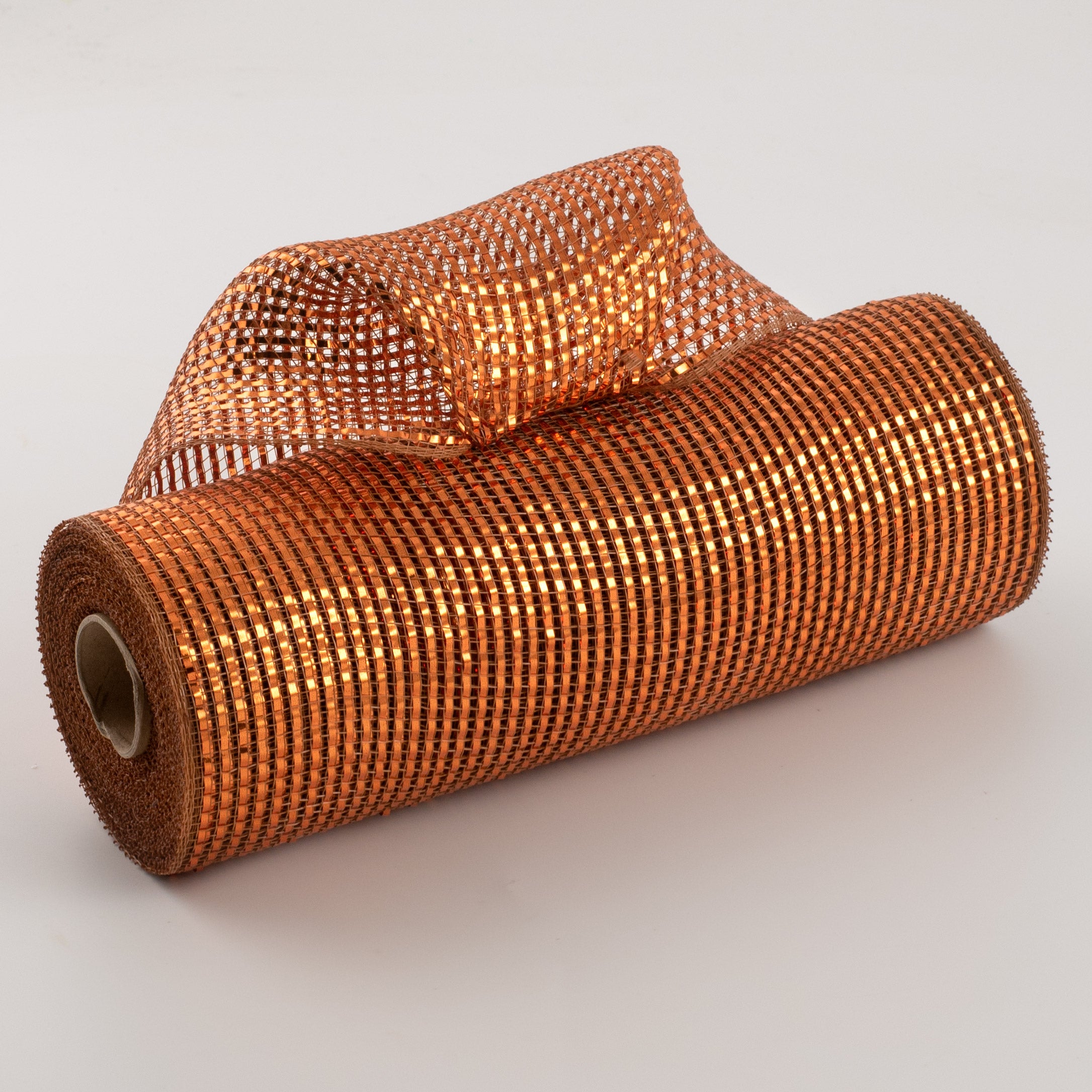 10" Poly Mesh Roll: Deluxe Wide Foil Brown With Copper Item Number: RE134104