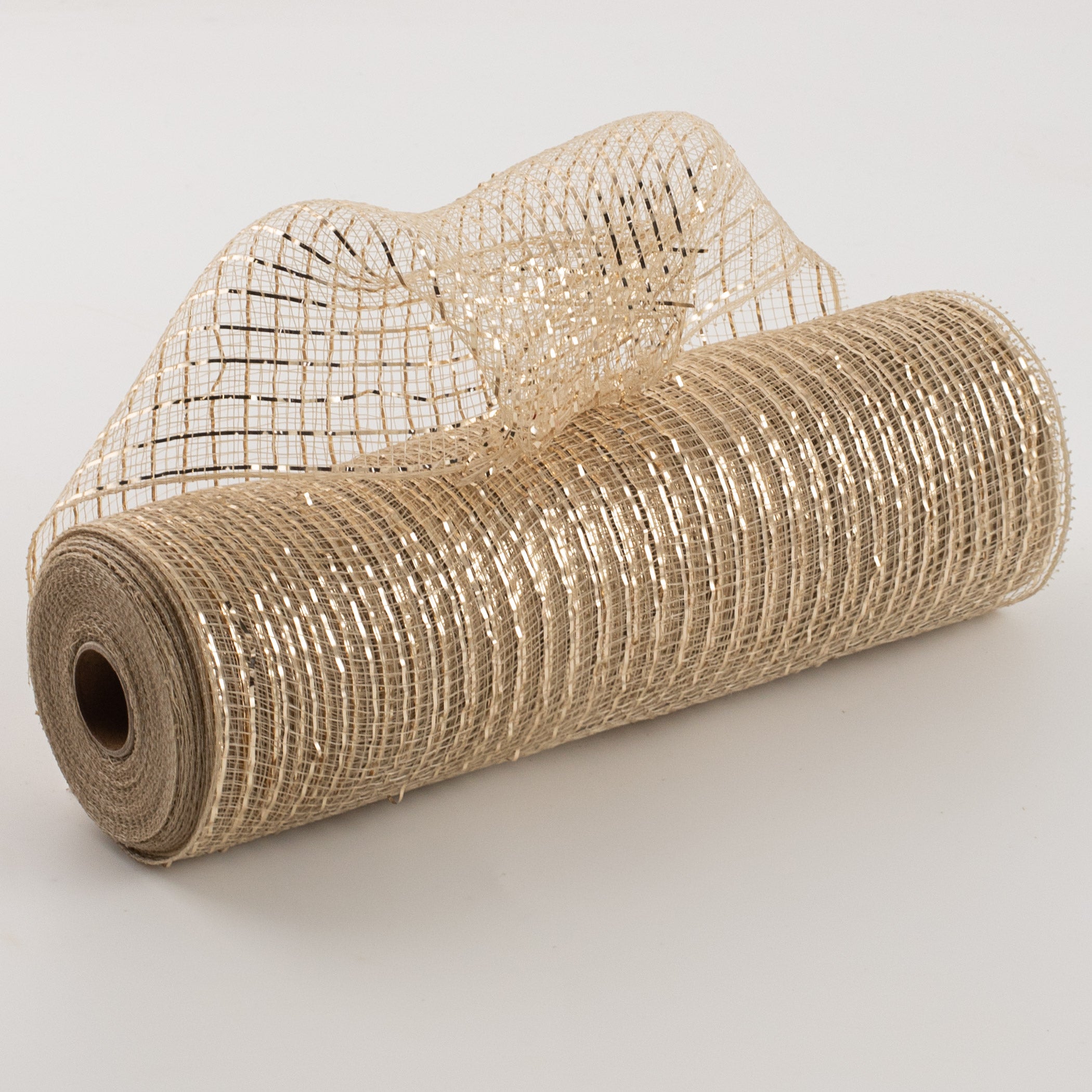 10" Poly Mesh Roll: Metallic Champagne Gold Item Number: XB90510-14