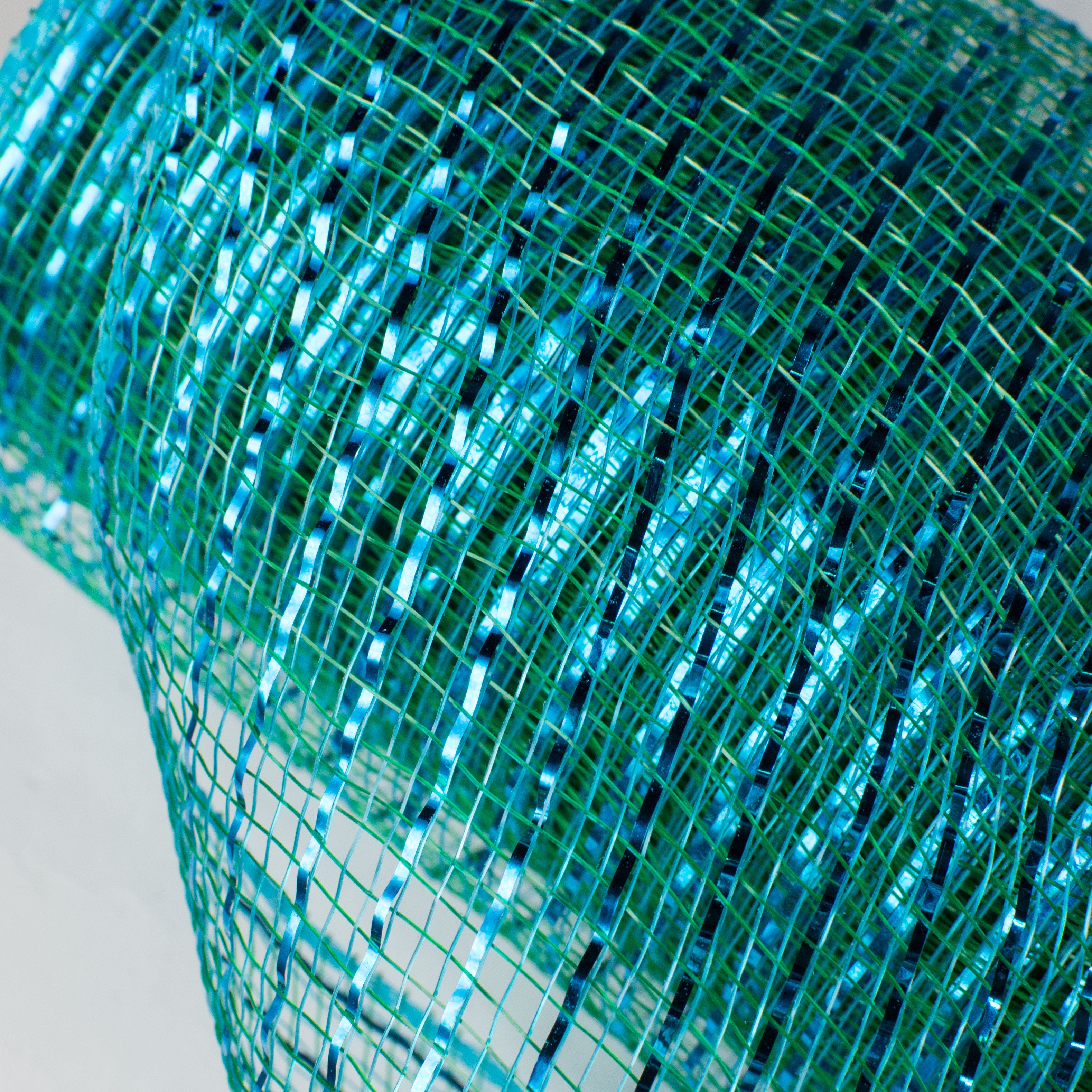 10" Poly Mesh Roll: Metallic Peacock Lifestyle Photo