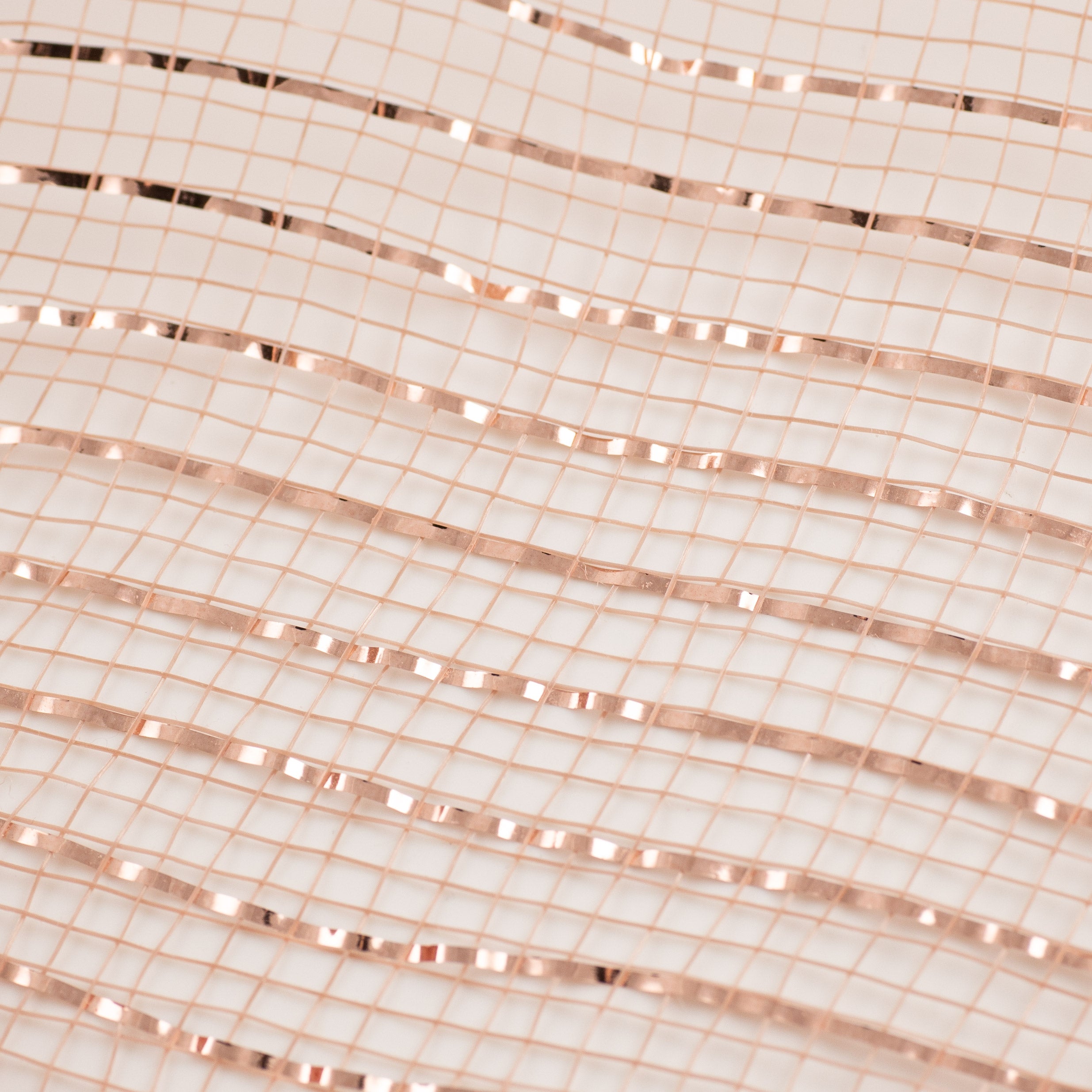 10" Poly Mesh Roll: Metallic Rose Gold detail photo 3