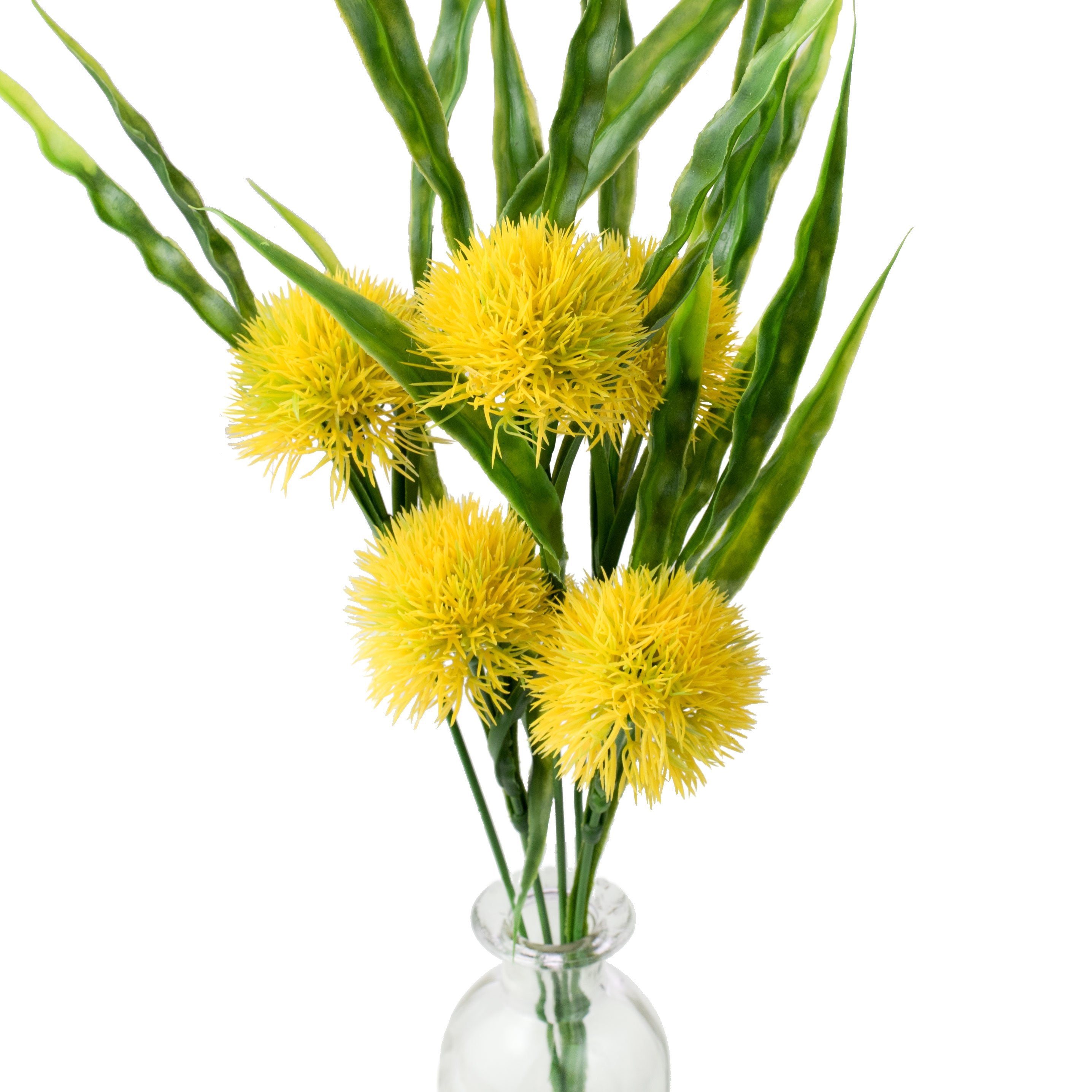 15" Pom Pom Bush: Yellow Item Number: 13312YW
