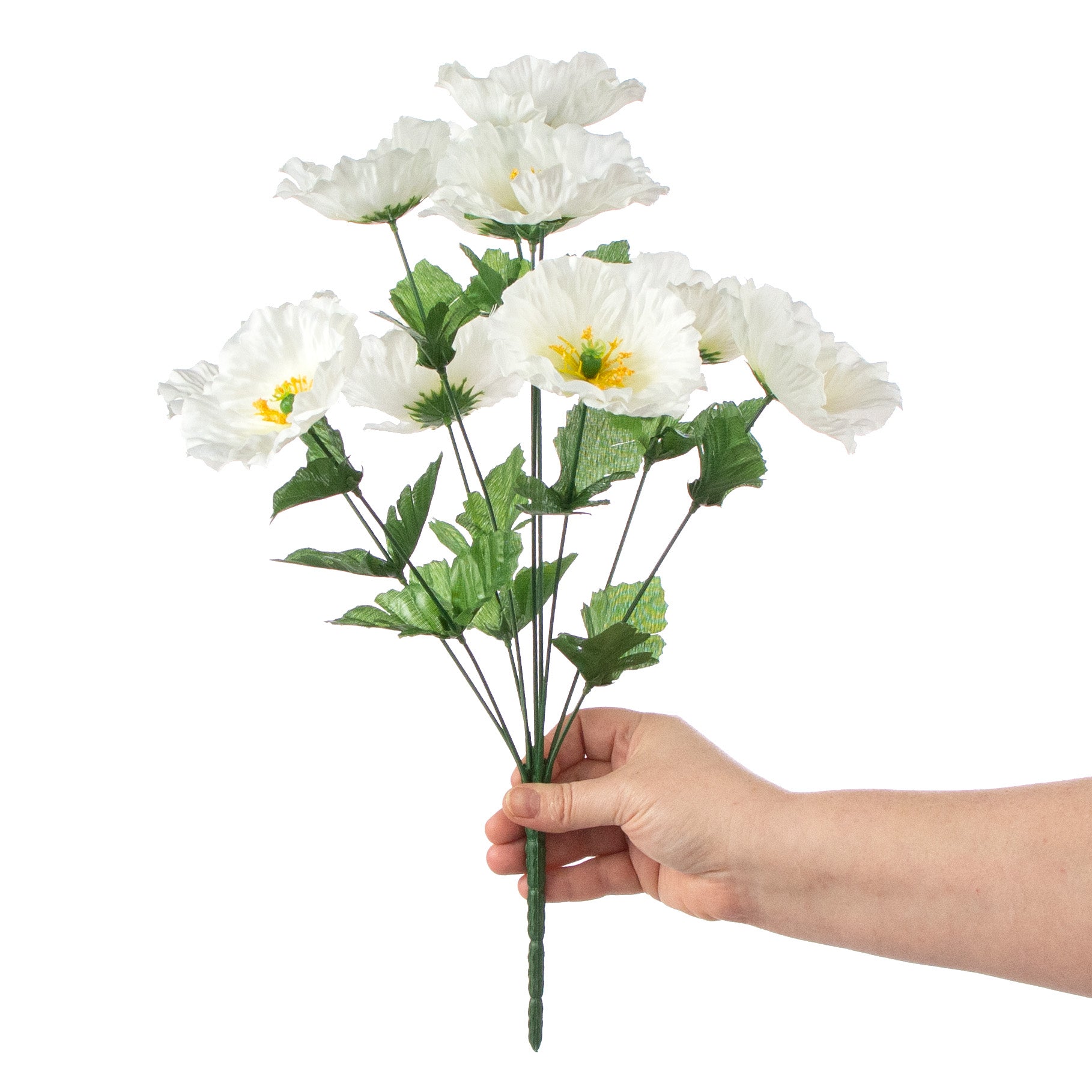 16" Poppy Bush: White detail photo 3
