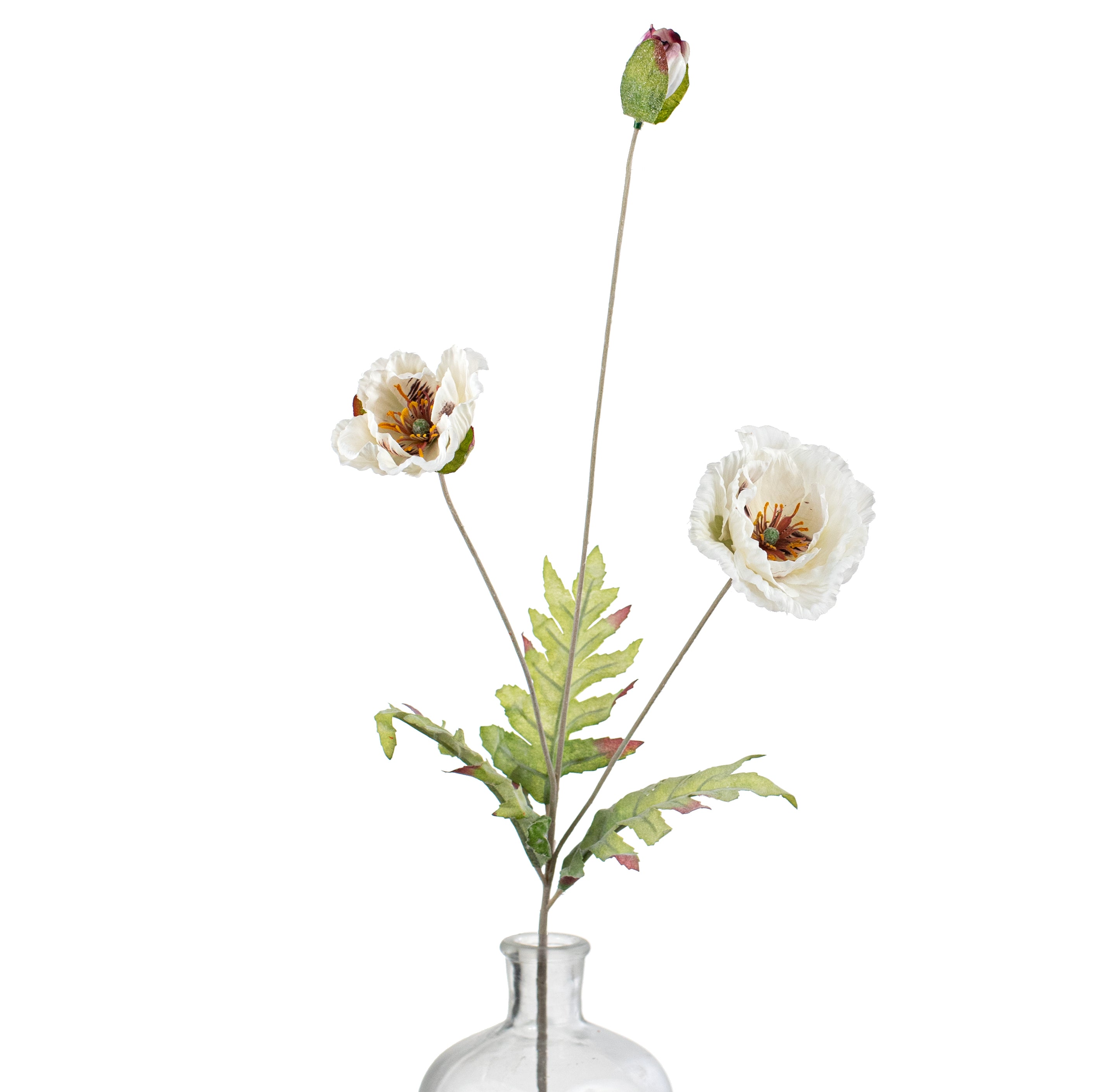 28" Poppy Spray: White Item Number: 210022