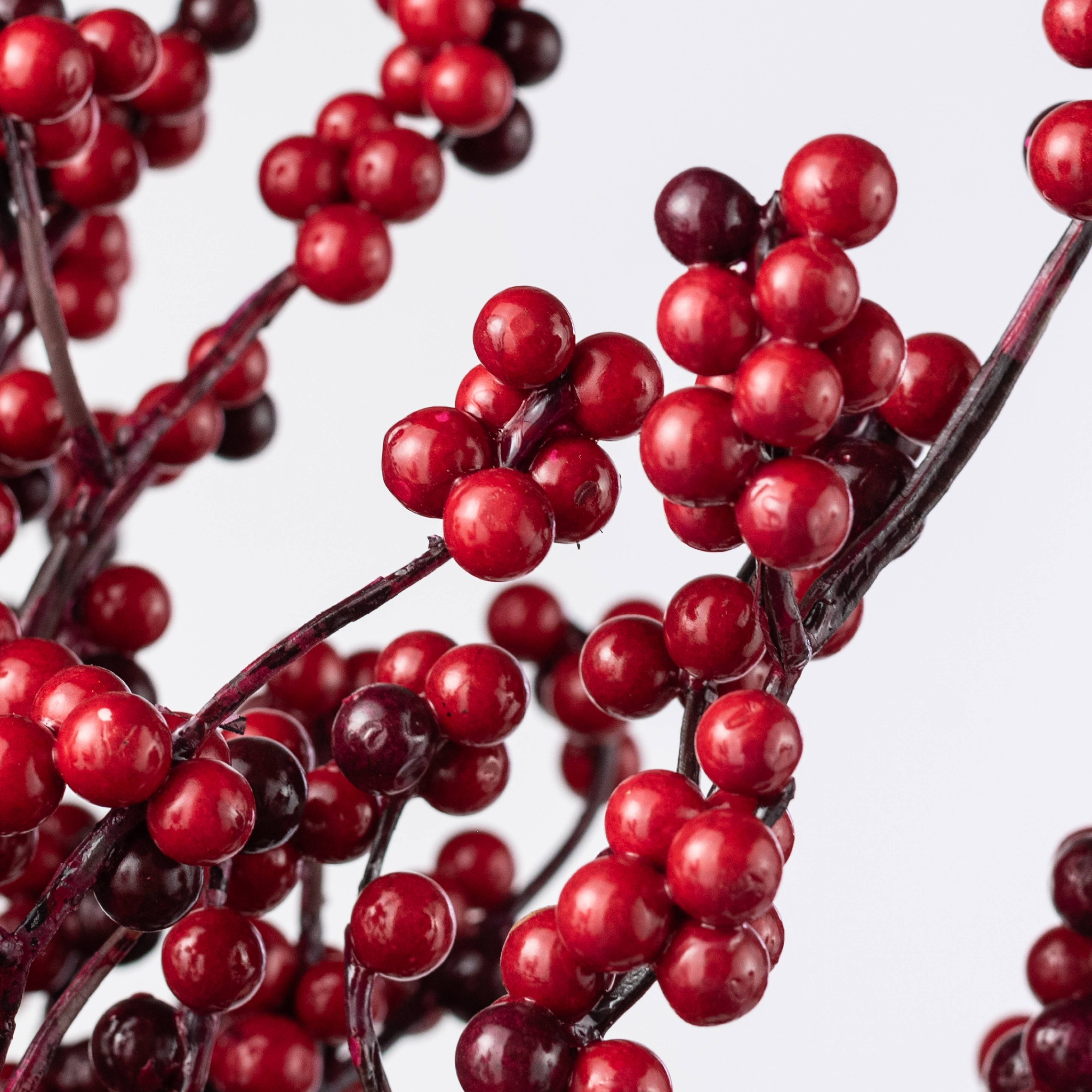 28" Potted Red Berries Tree detail photo 3