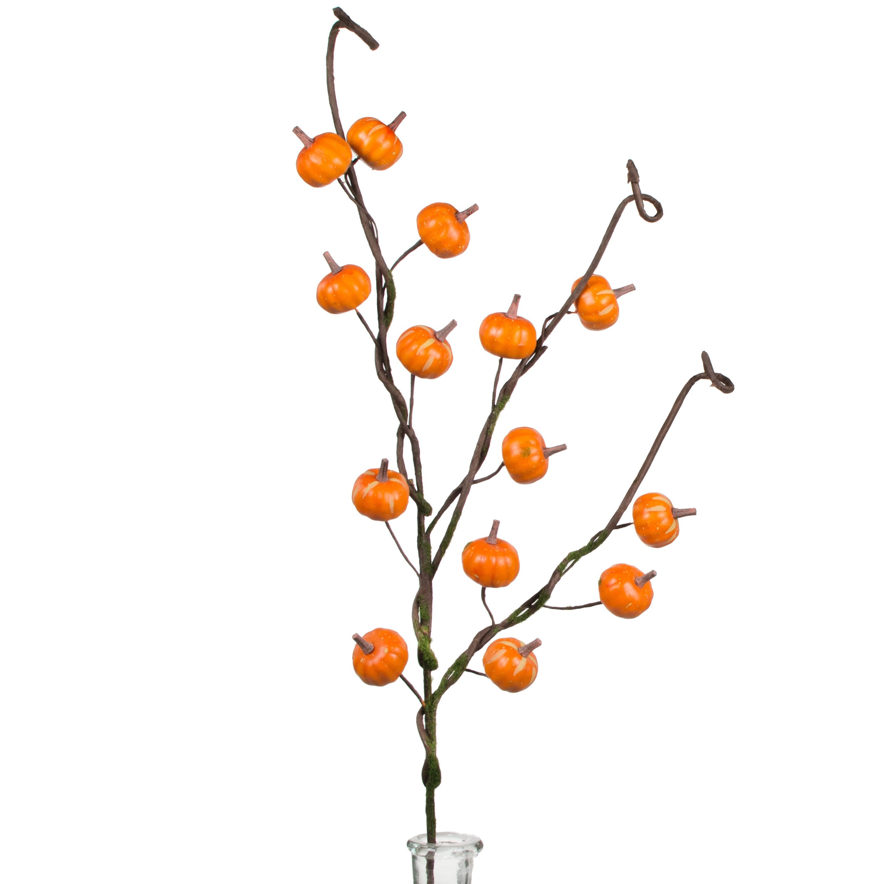 29" Pumpkin Branch Spray: Orange Item Number: ISB67401