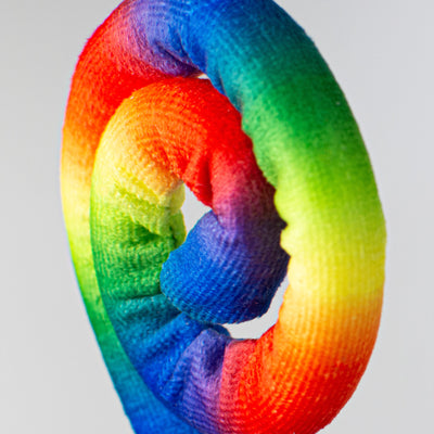 27" Rainbow Spiral Curl Spray Lifestyle Photo