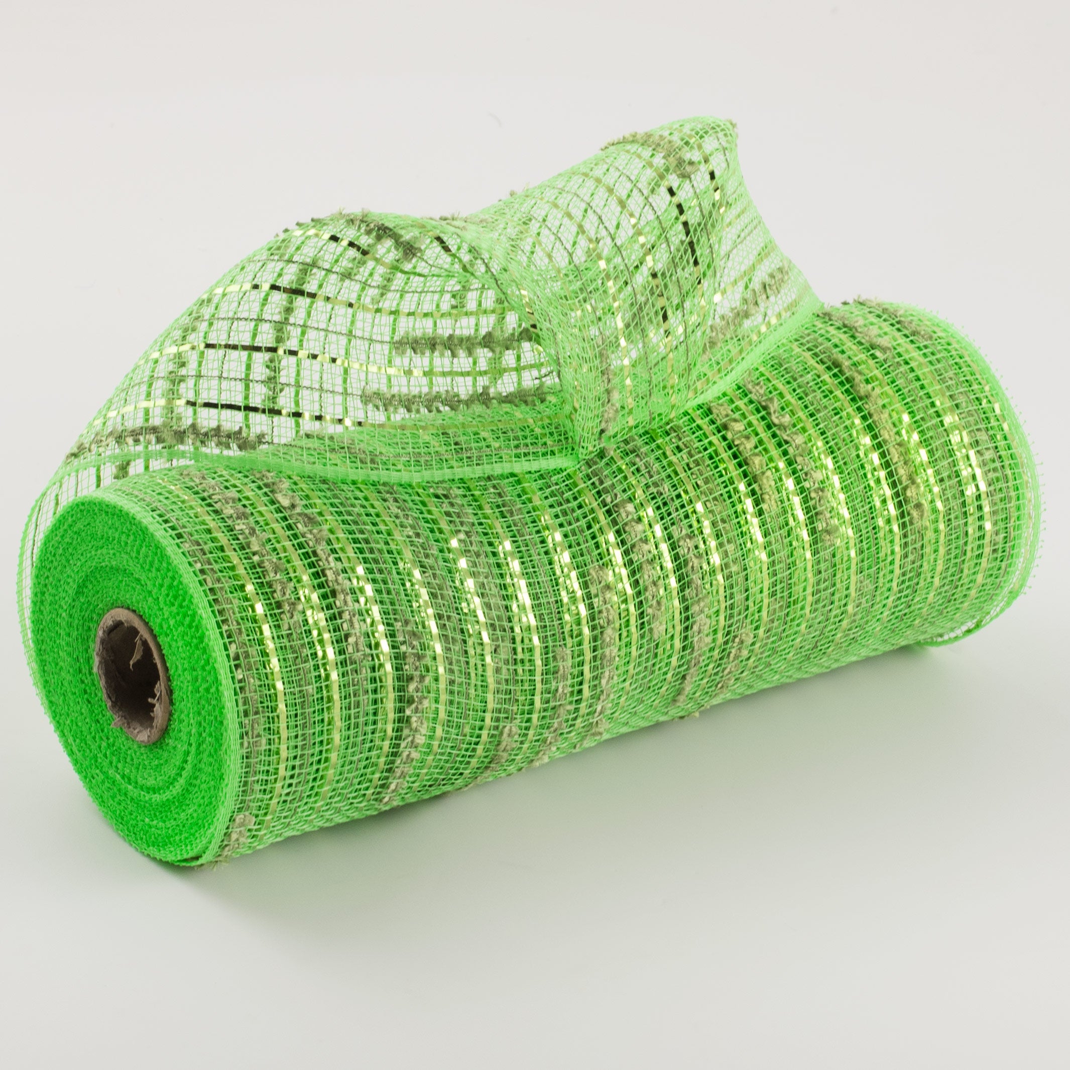 10" Random Double Drift with Foil Mesh: Lime Green Item Number: RY812230